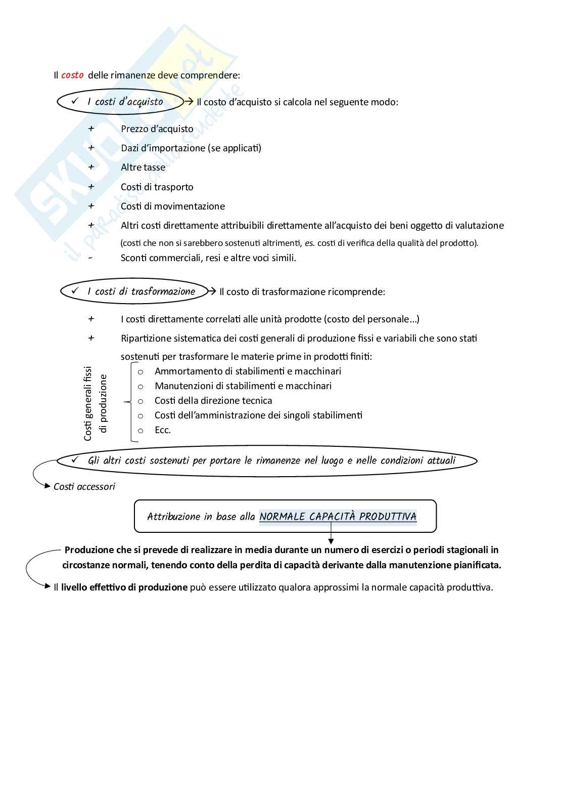 Bilanci ordinari - Appunti Pag. 41