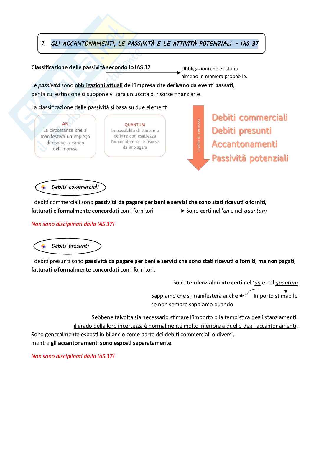 Bilanci ordinari - Appunti Pag. 76