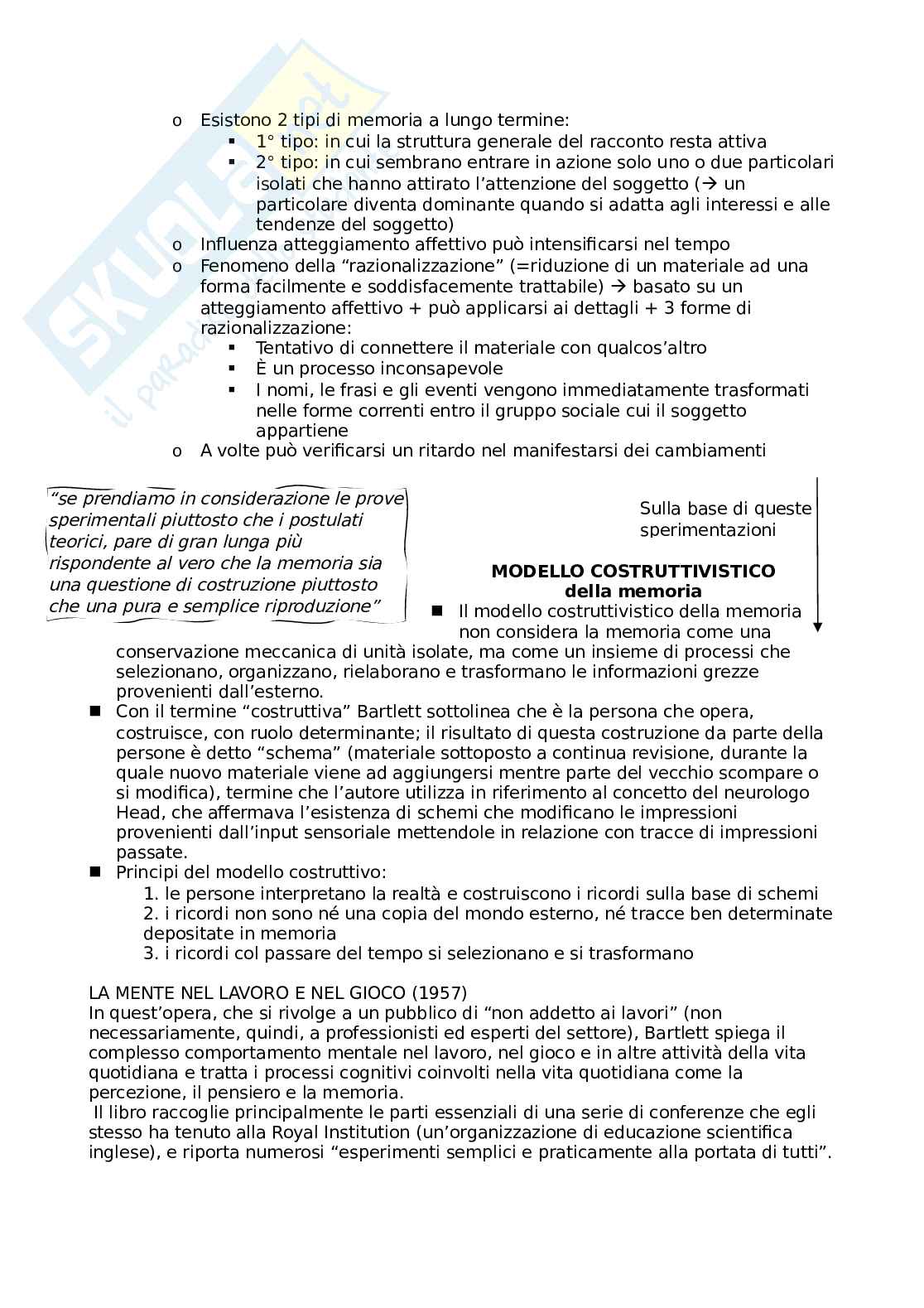 Memoria - Classici della Psicologia Pag. 11