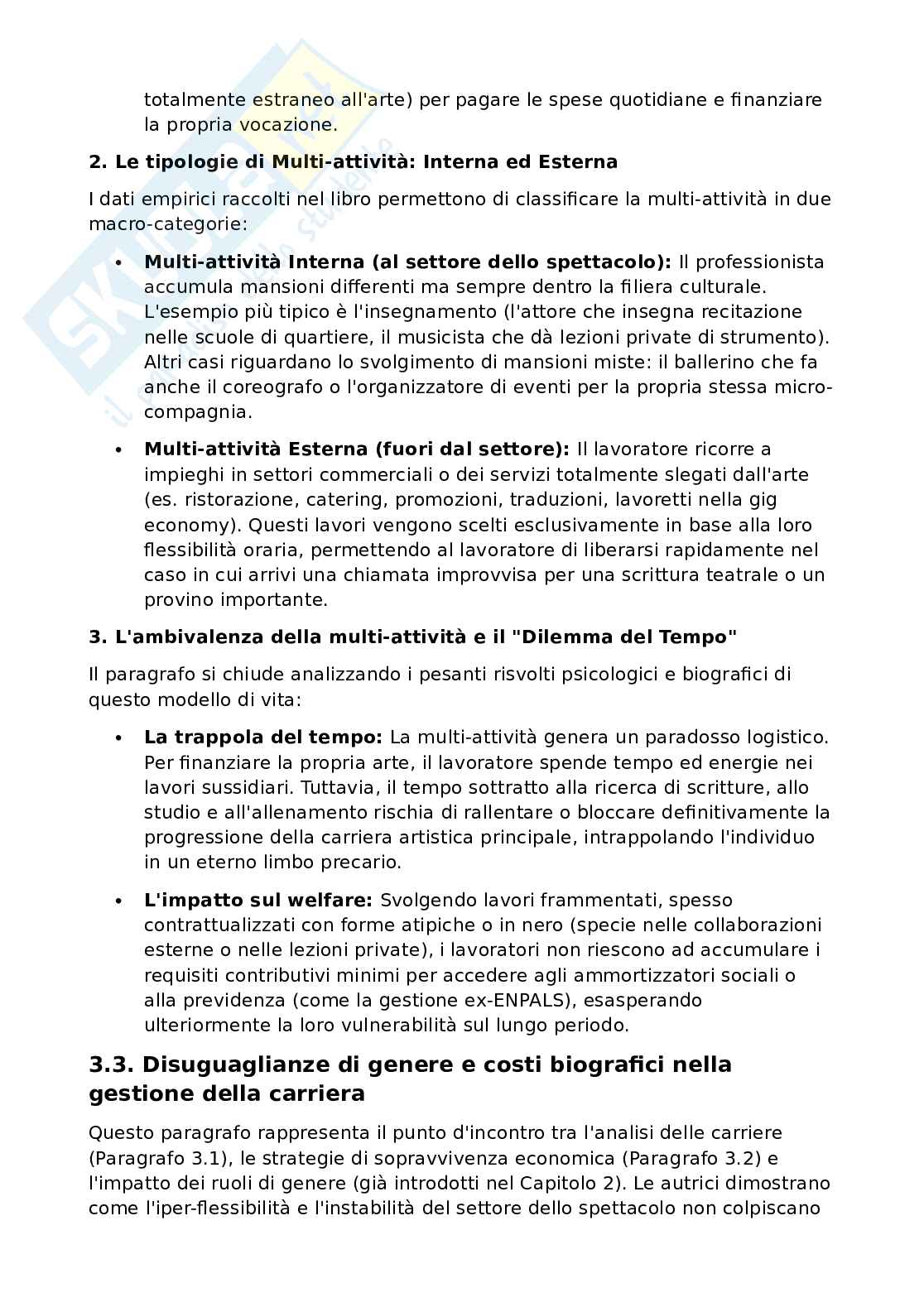 Riassunto esame Organizzazione e Economia dello Spettacolo, Prof. Biagiotti Andrea, libro consigliato Incontri dietro le quinte. Imprese e professionisti nel settore dello spettacolo, Luciano, Bertolini Pag. 11