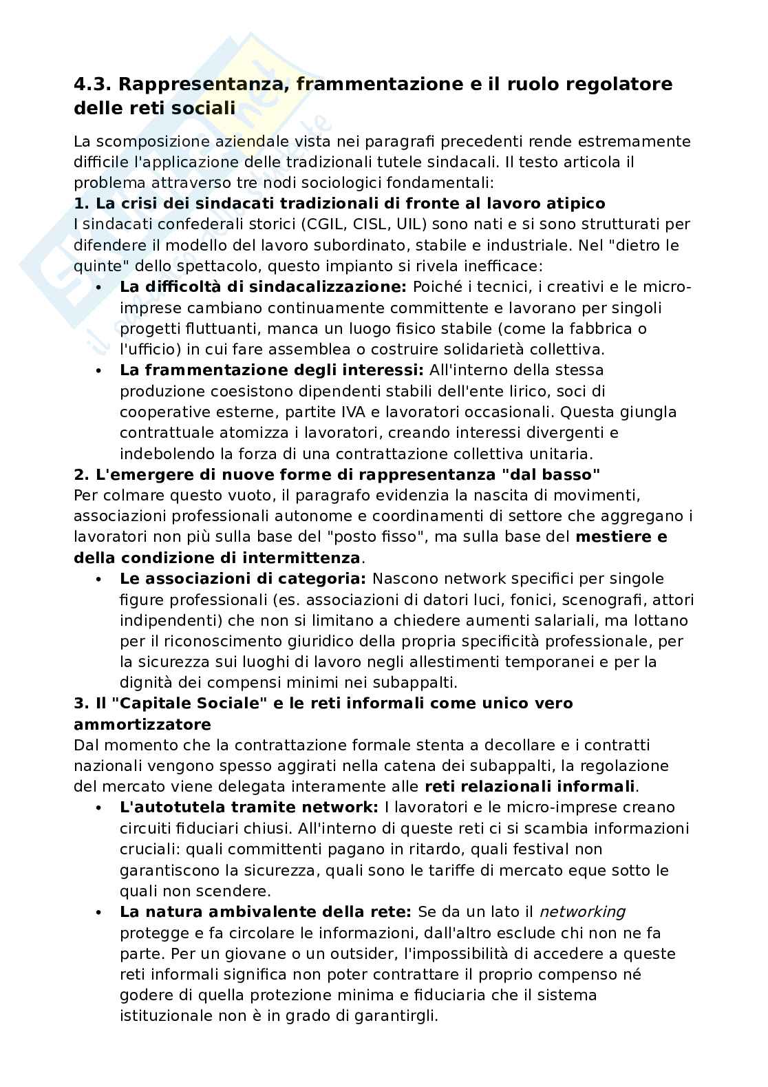Riassunto esame Organizzazione e Economia dello Spettacolo, Prof. Biagiotti Andrea, libro consigliato Incontri dietro le quinte. Imprese e professionisti nel settore dello spettacolo, Luciano, Bertolini Pag. 16