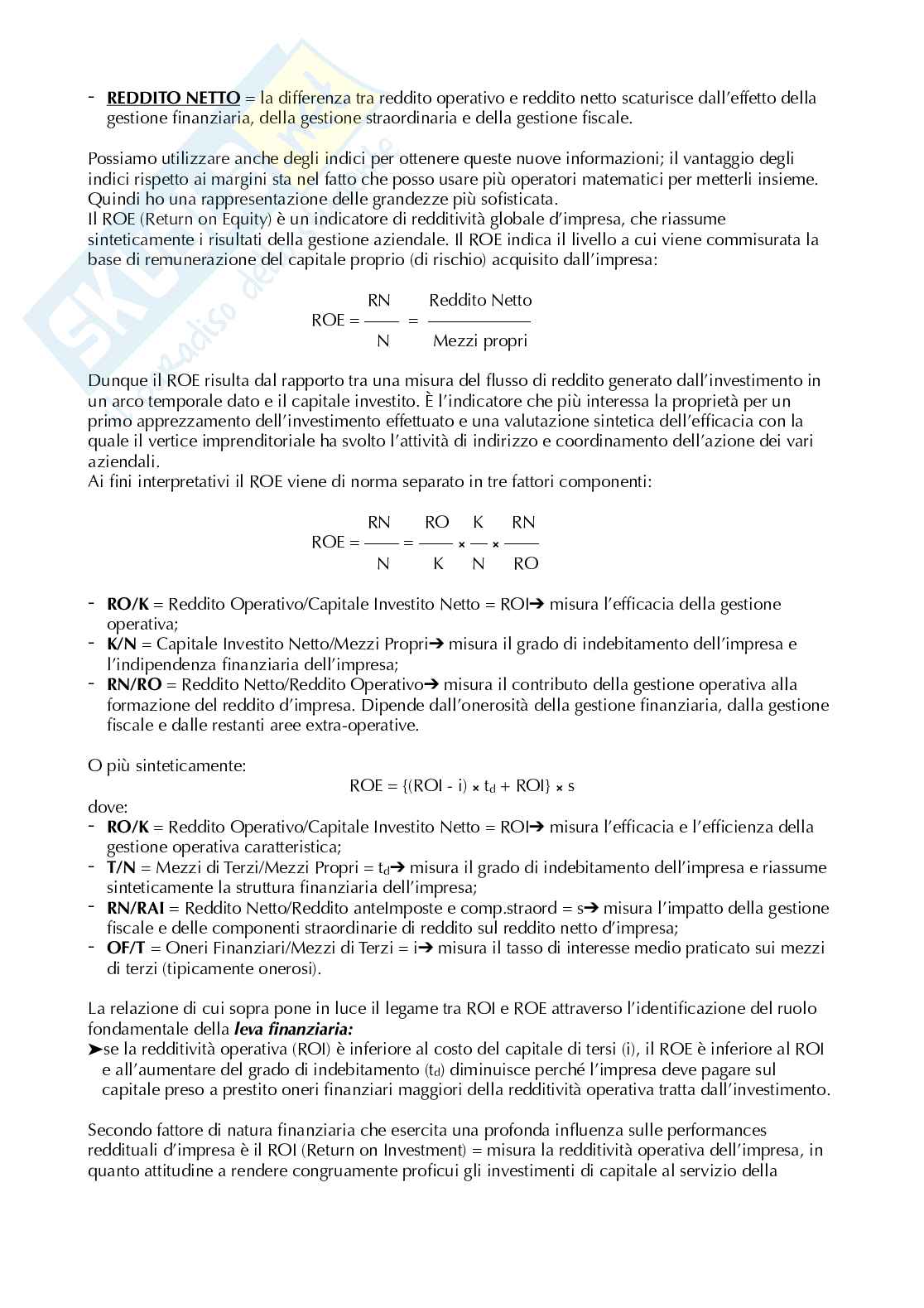 Riassunto esame Economia e gestione delle imprese, Prof. Moliterni Rocco, libro consigliato Economia e gestione delle imprese, Rocco Moliterni  Pag. 41