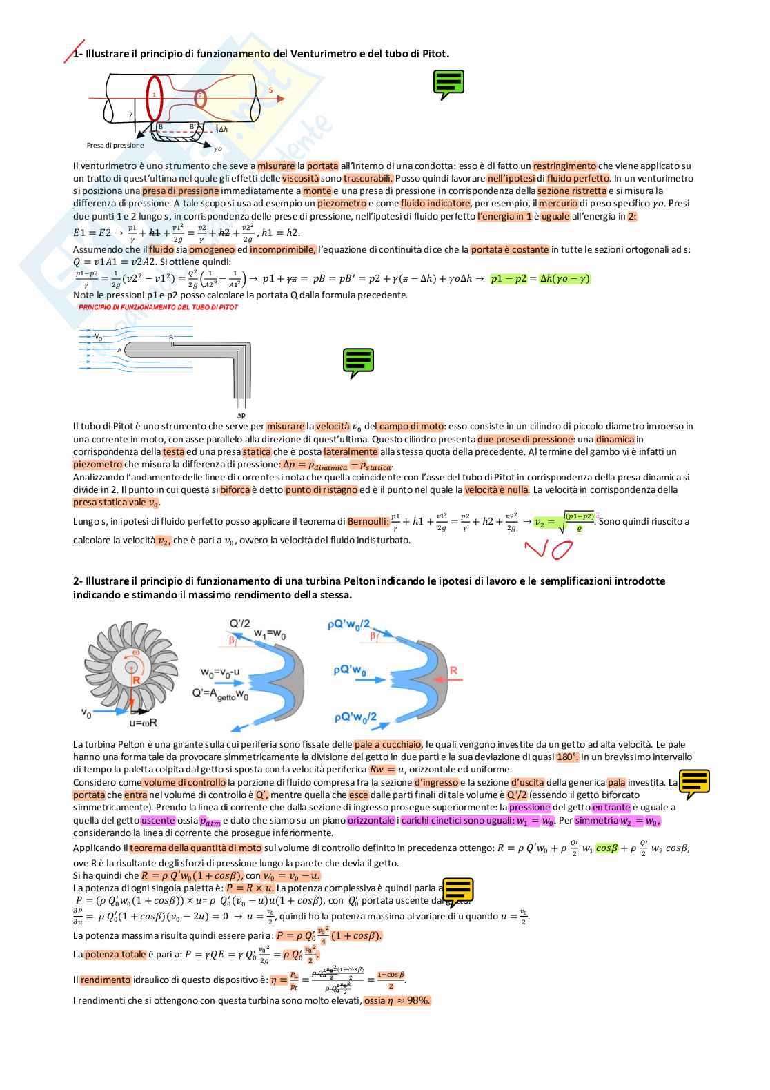 Domande aperte idraulica  Pag. 1