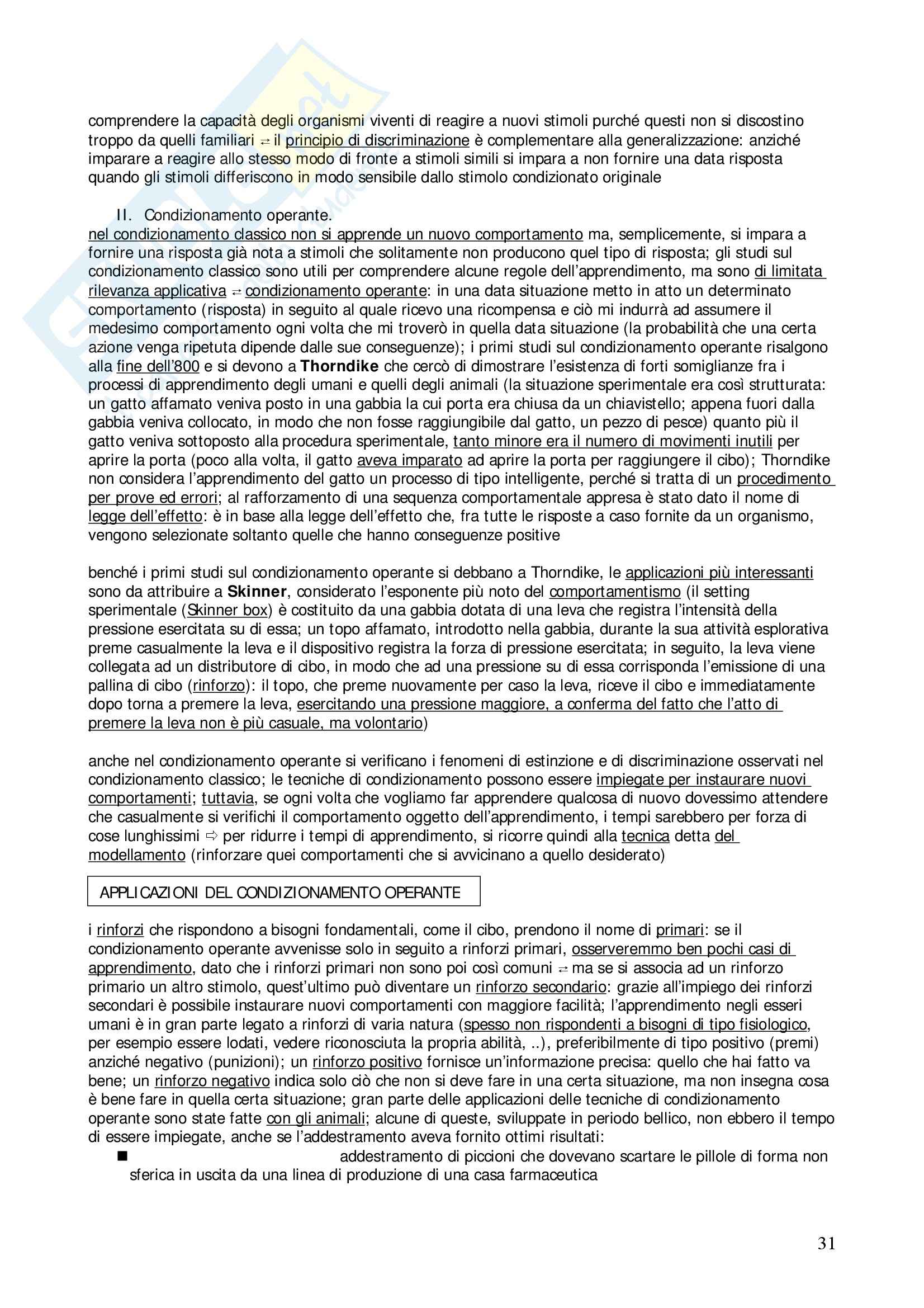 Fondamenti di psicologia generale – Manuale Pag. 31