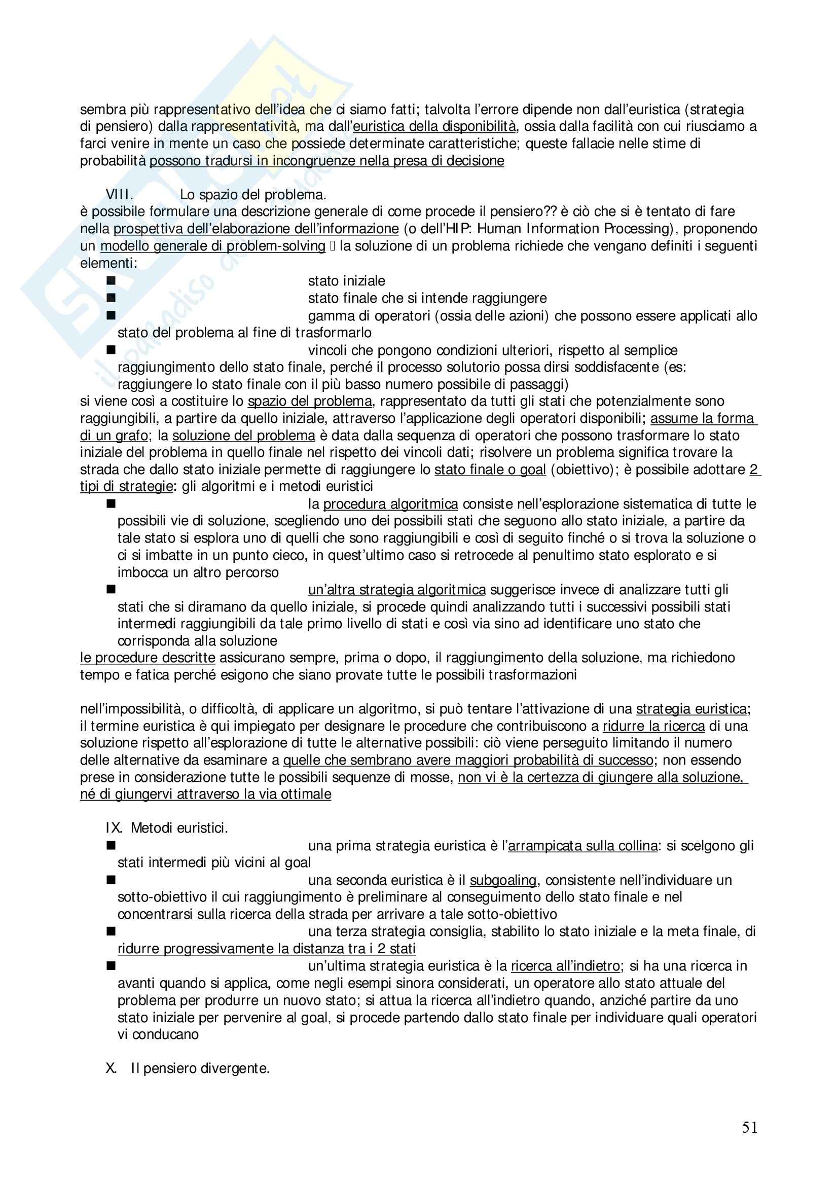 Fondamenti di psicologia generale – Manuale Pag. 51