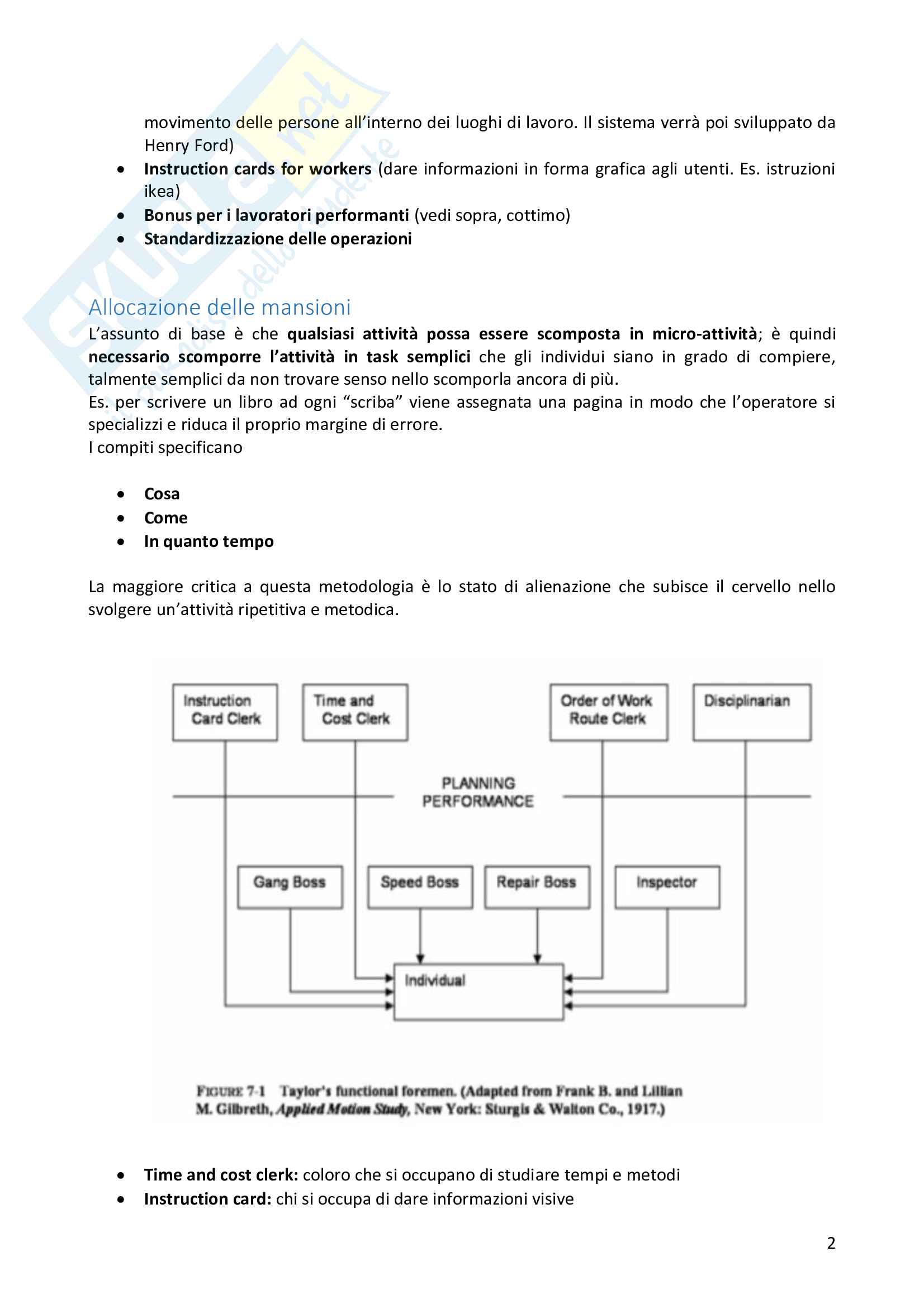 Progettazione Organizzativa (organizzazione aziendale avanzato) Pag. 2