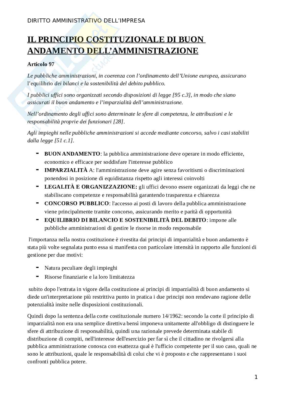 Domande esame Diritto amministrativo Pag. 1