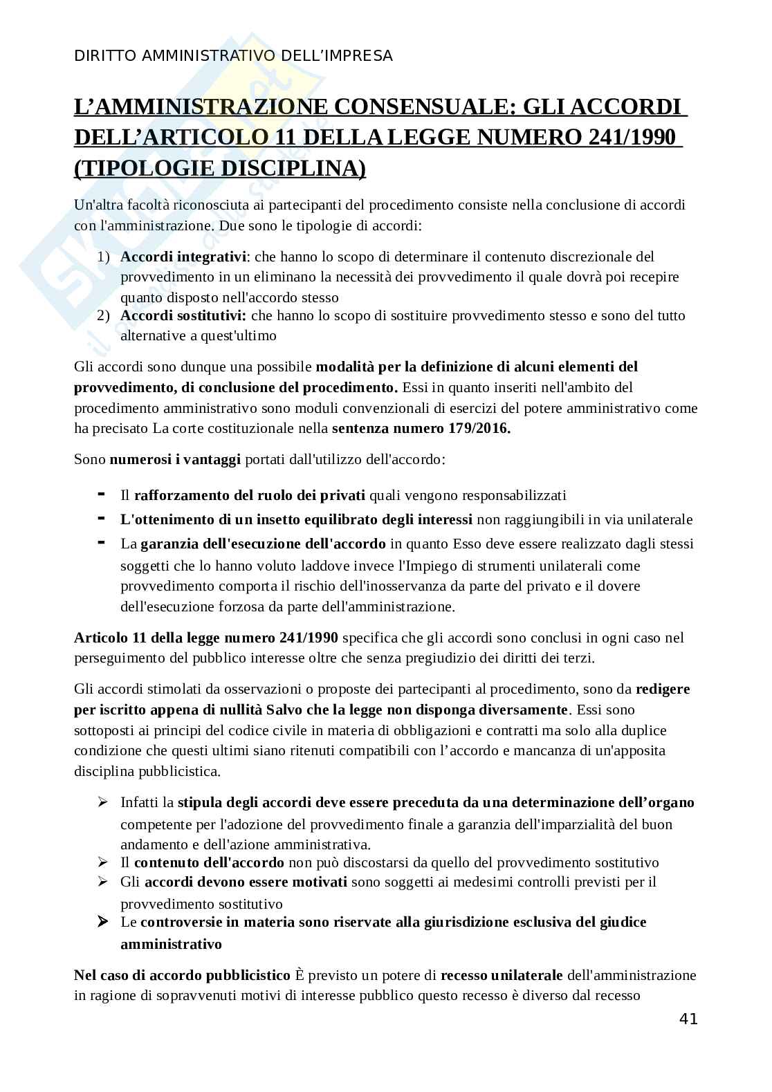 Domande esame Diritto amministrativo Pag. 41