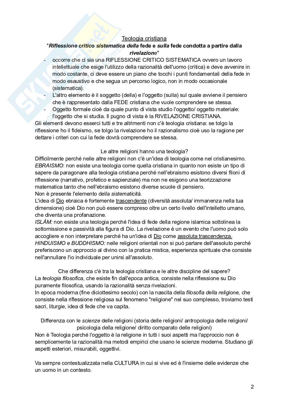 Appunti di Teologia 1  Pag. 2