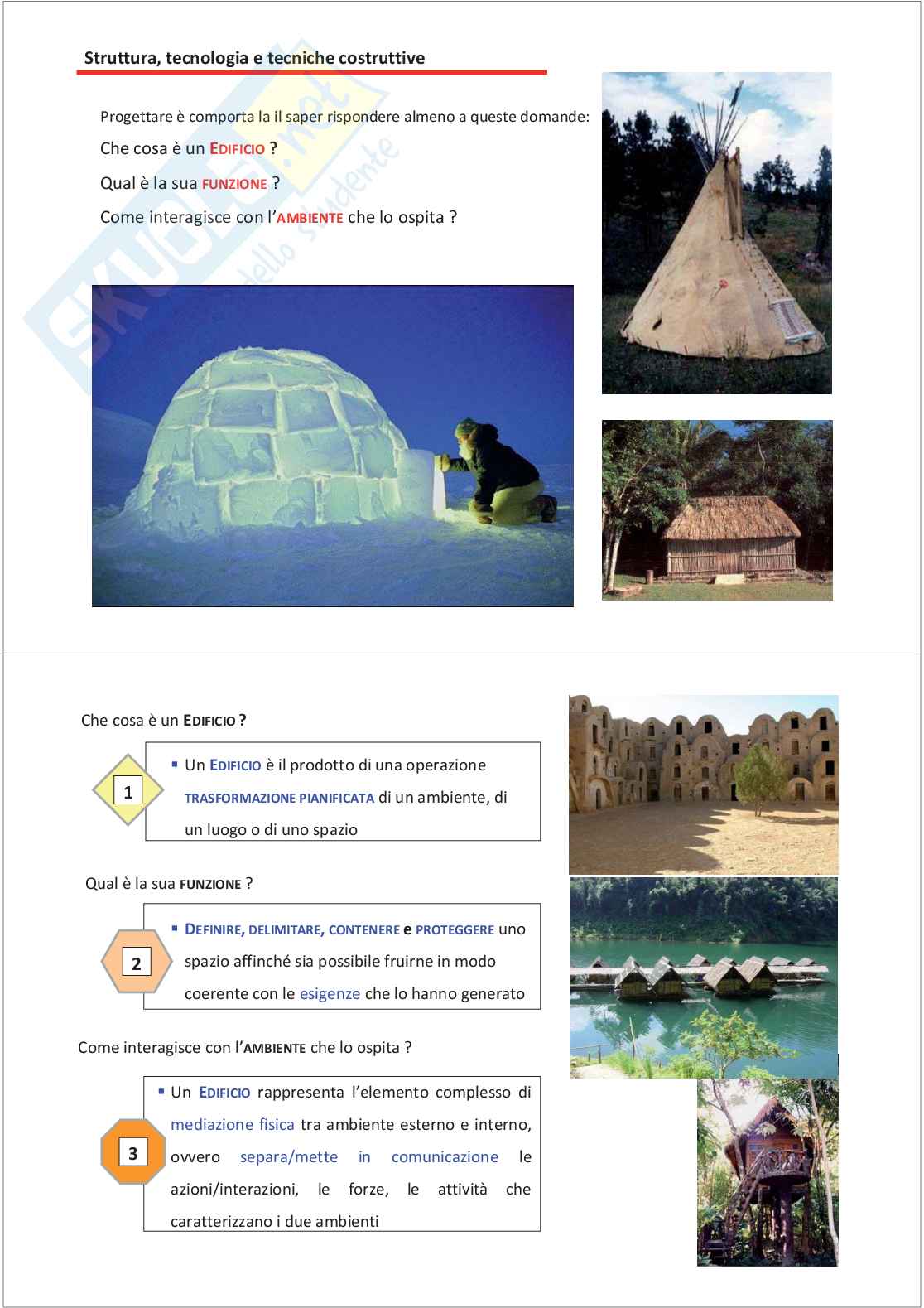 Struttura, tecnologia e tecniche costruttive Pag. 1