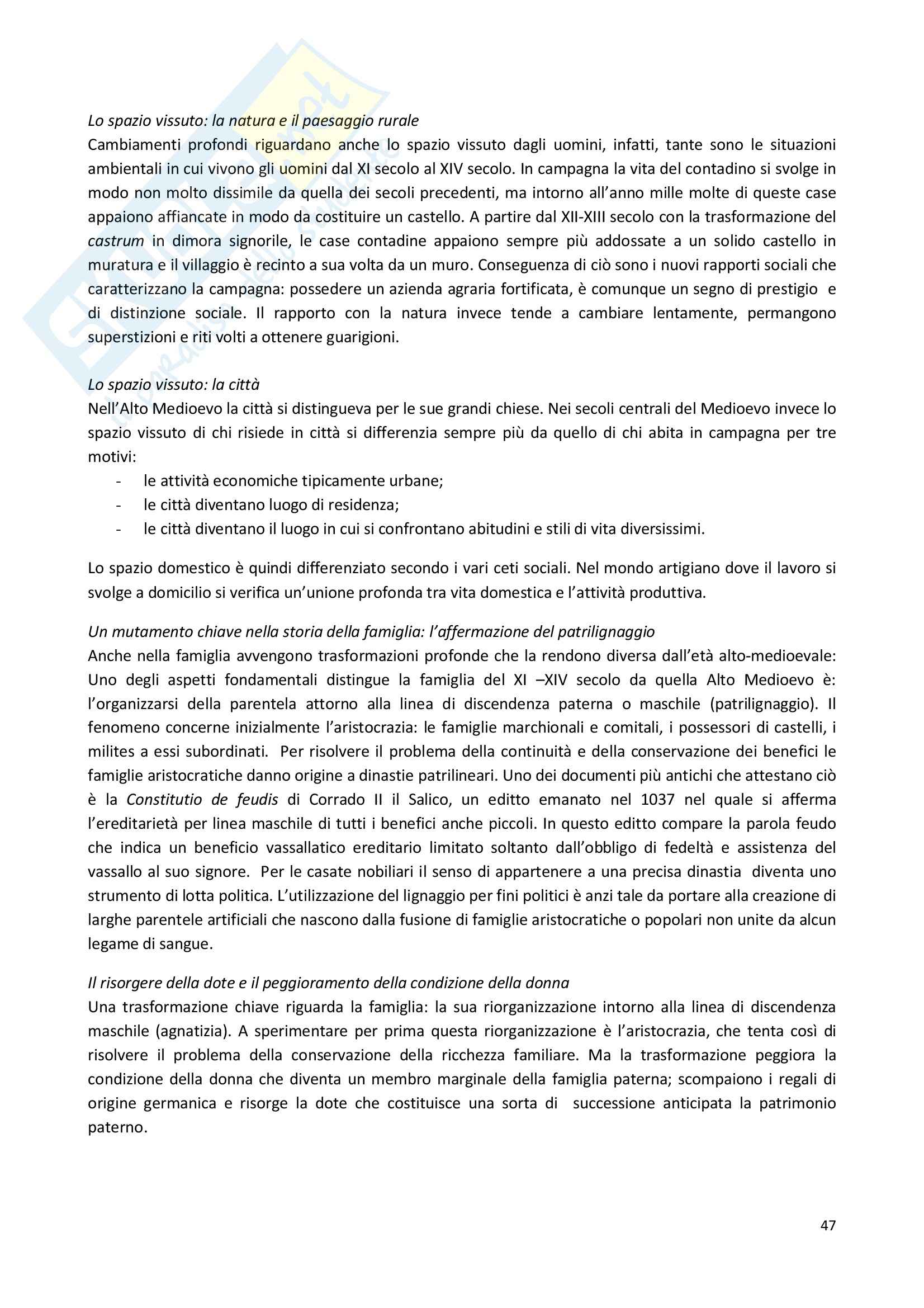 Riassunto esame Storia Medievale, prof. Comba, libro consigliato Storia Medievale, Comba Pag. 46