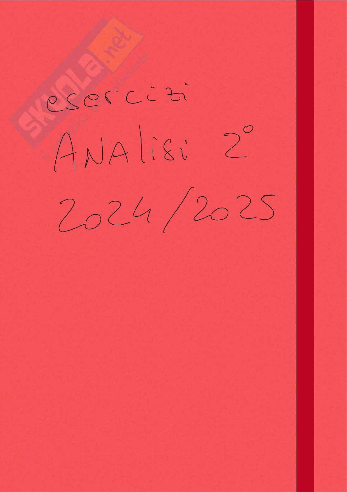 Esercizi Analisi 2 svolti Pag. 1