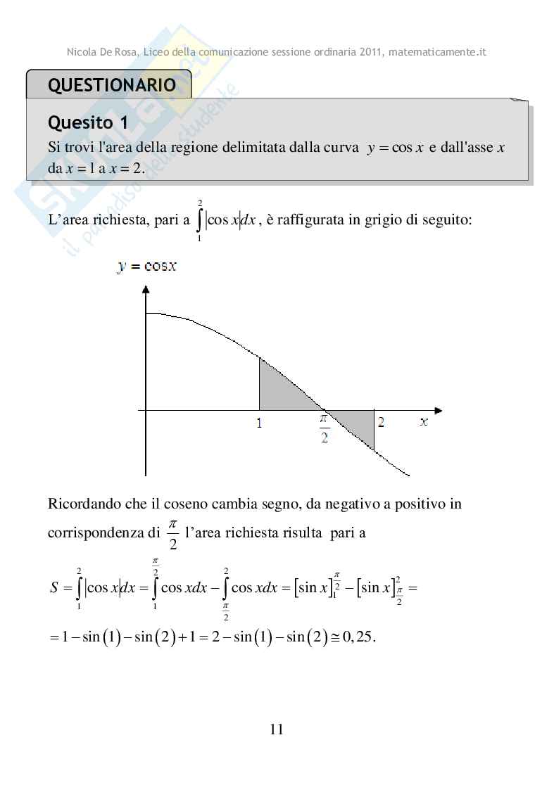 2011 - Liceo della comunicazione, sessione ordinaria Pag. 11