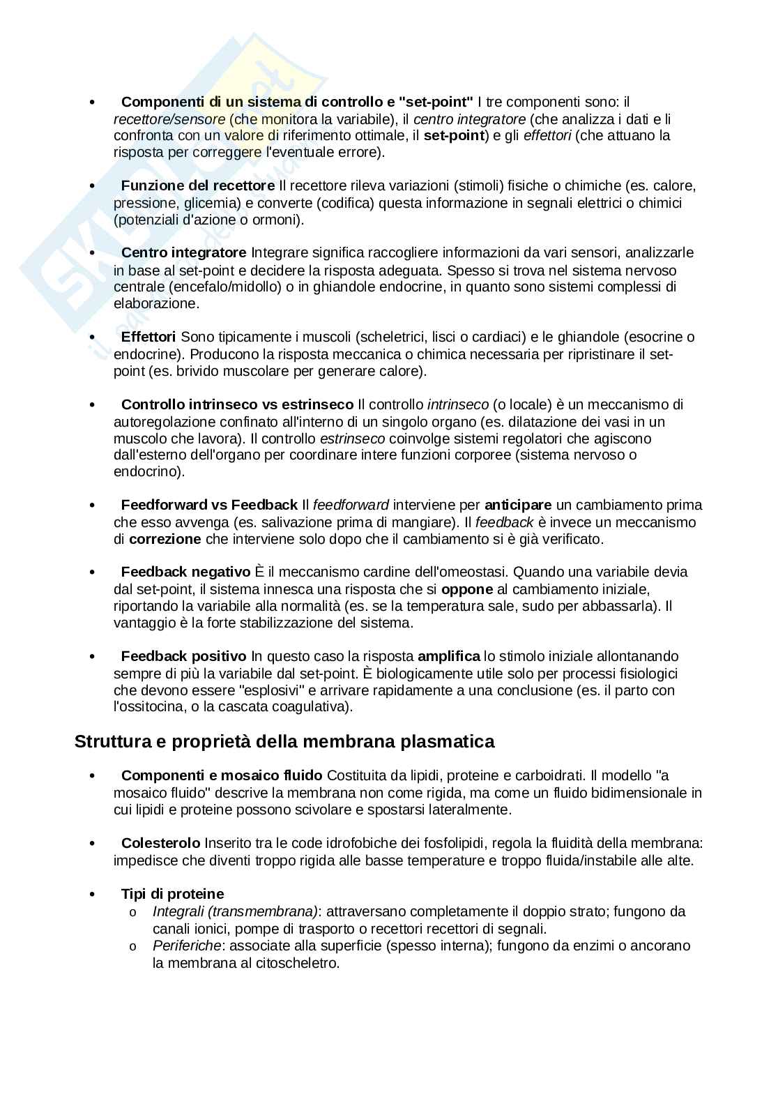 Domande d'esame Fisiologia Pag. 2