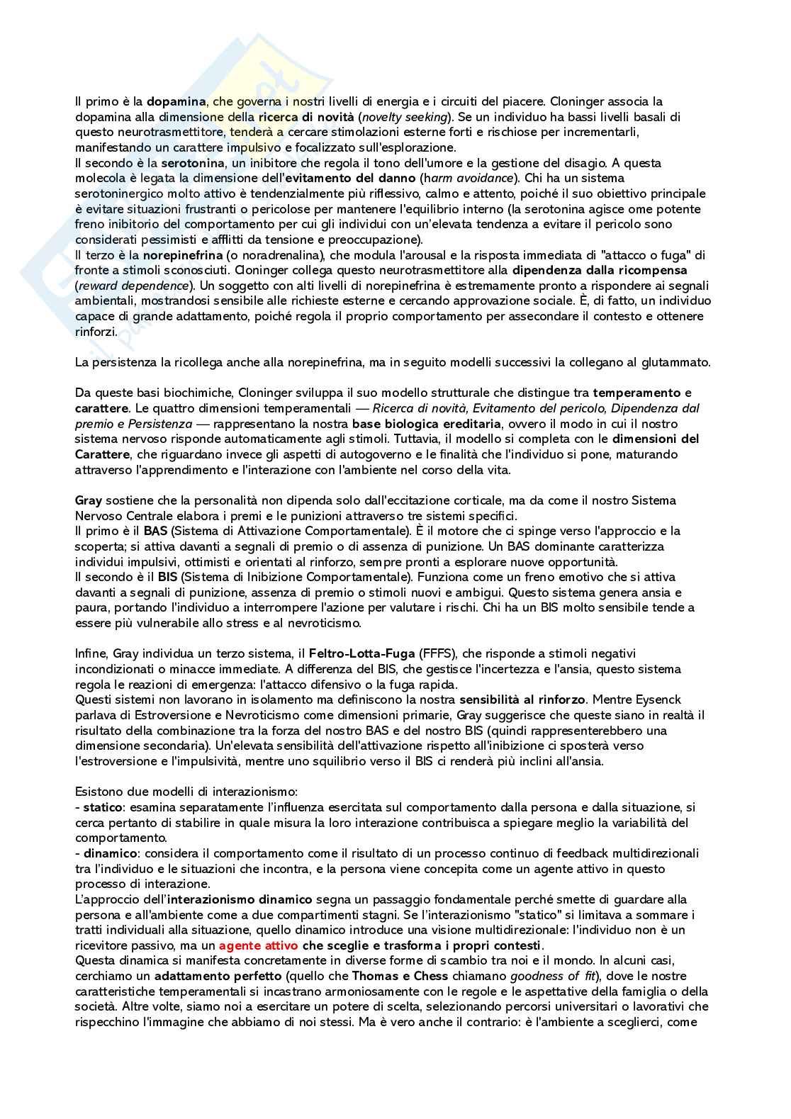 Riassunto esame Psicologia della personalità, Prof. Barbara Caci, libro consigliato Manuale di psicologia della personalità, Caprara, Cervone Pag. 16