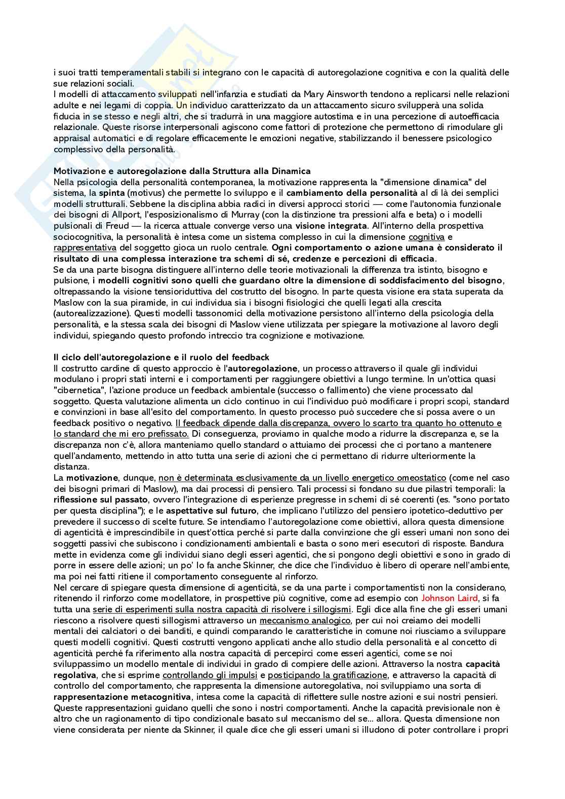 Riassunto esame Psicologia della personalità, Prof. Barbara Caci, libro consigliato Manuale di psicologia della personalità, Caprara, Cervone Pag. 51