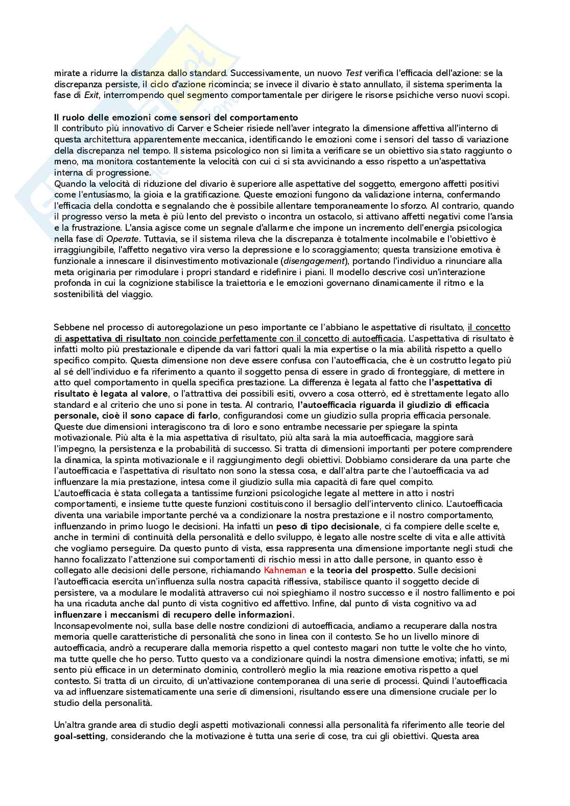 Riassunto esame Psicologia della personalità, Prof. Barbara Caci, libro consigliato Manuale di psicologia della personalità, Caprara, Cervone Pag. 56