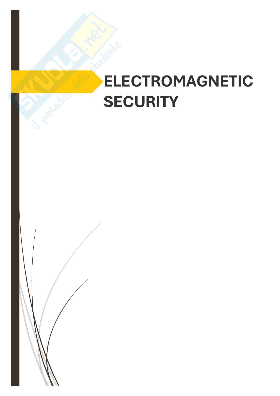 Electromagnetic Security - ITA Pag. 1