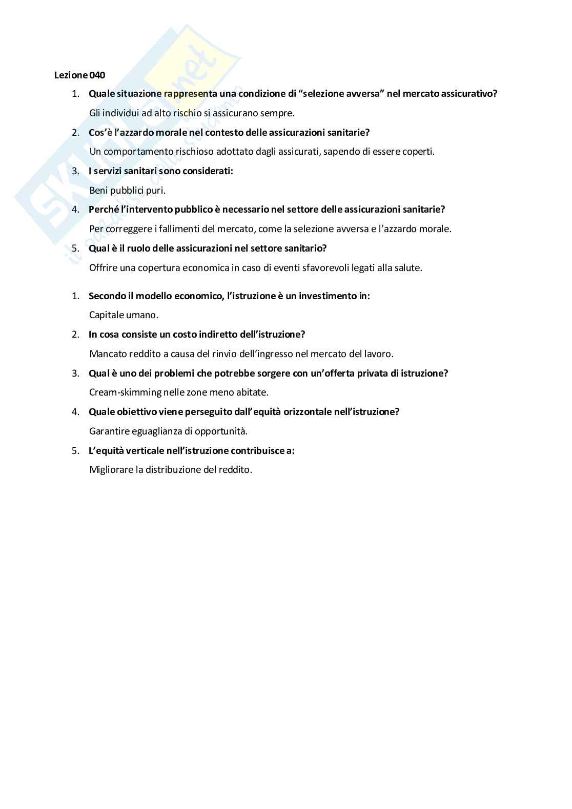 Scienza delle finanze Pag. 21
