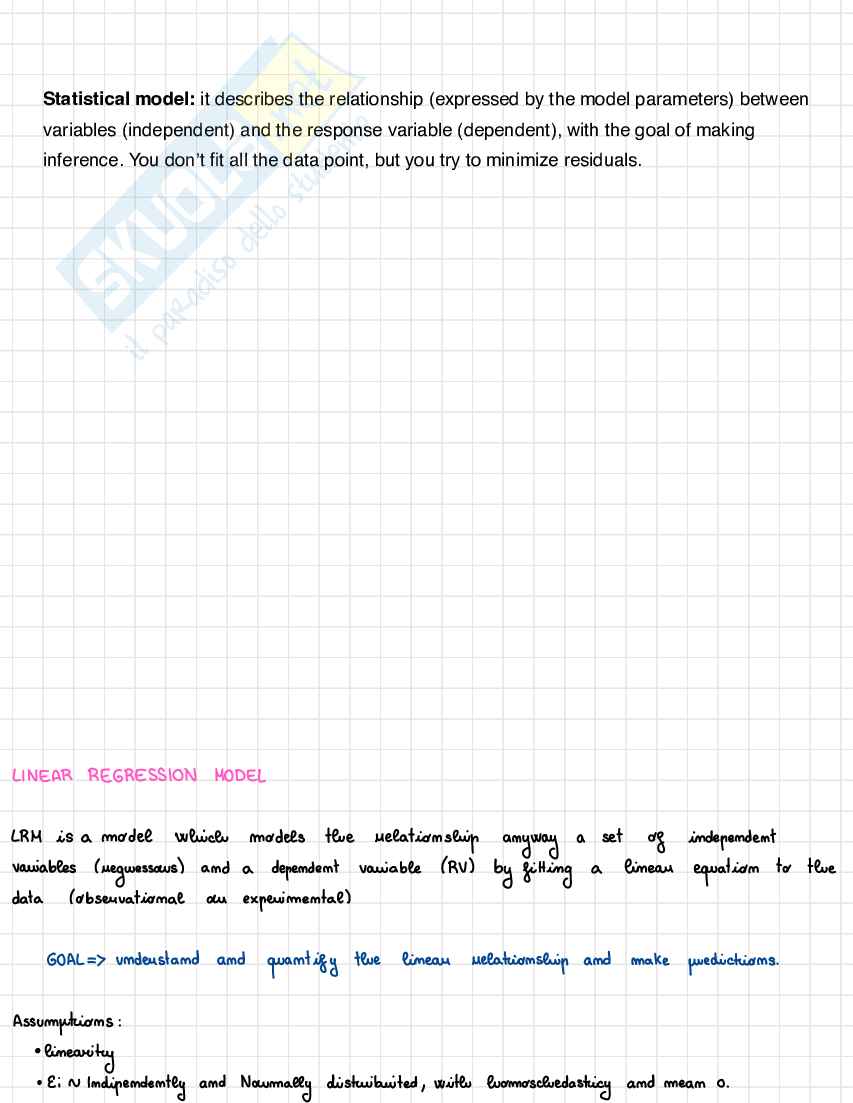 Appunti Statistica per la sperimentazione e le previsioni in ambito tecnologico (Parte 1) Pag. 2
