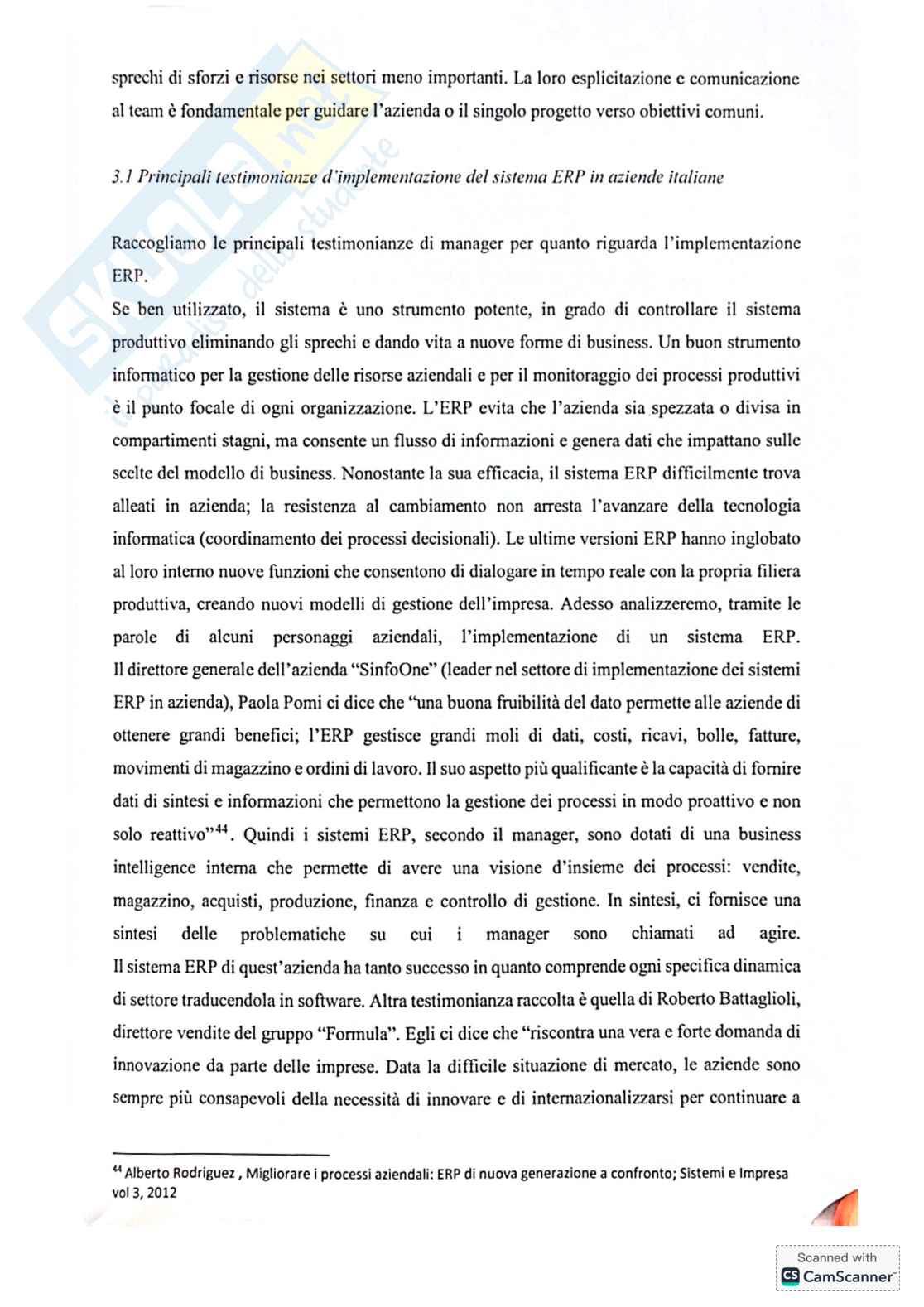 Riassunto esame Economia aziendale, Prof. Mancini Daniela, libro consigliato Big data analyst: il manuale del data scientist, Mezzani Pag. 21