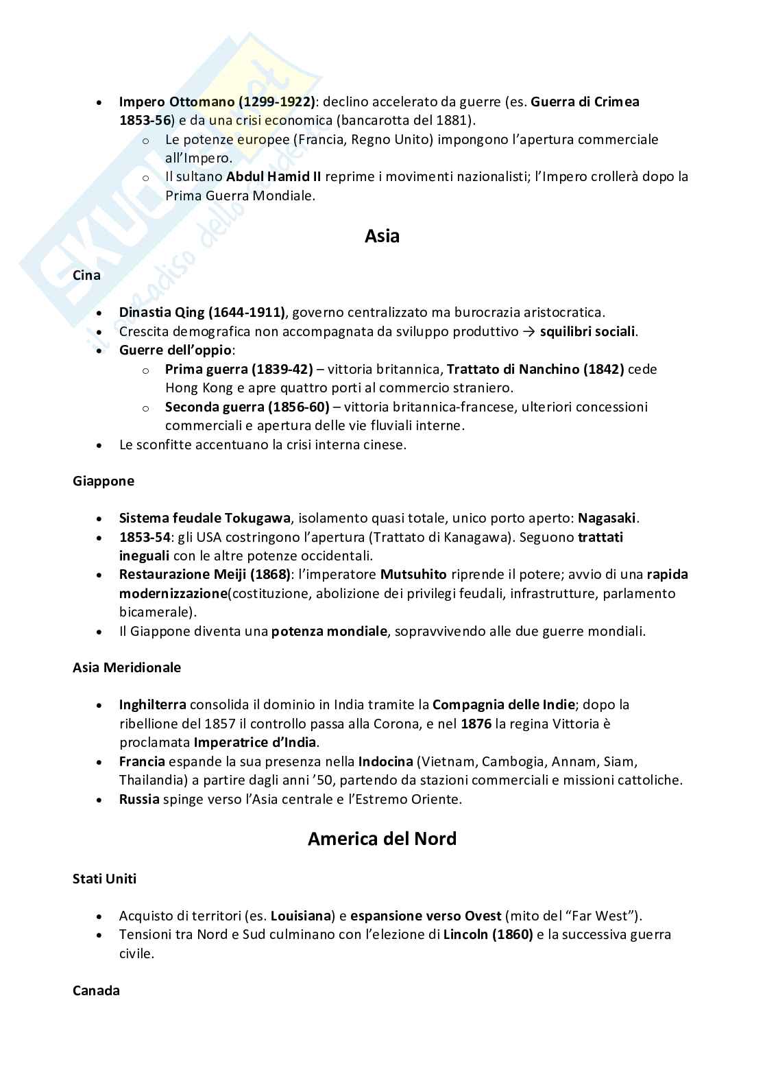 Appunti primo semestre Storia contemporanea Pag. 2