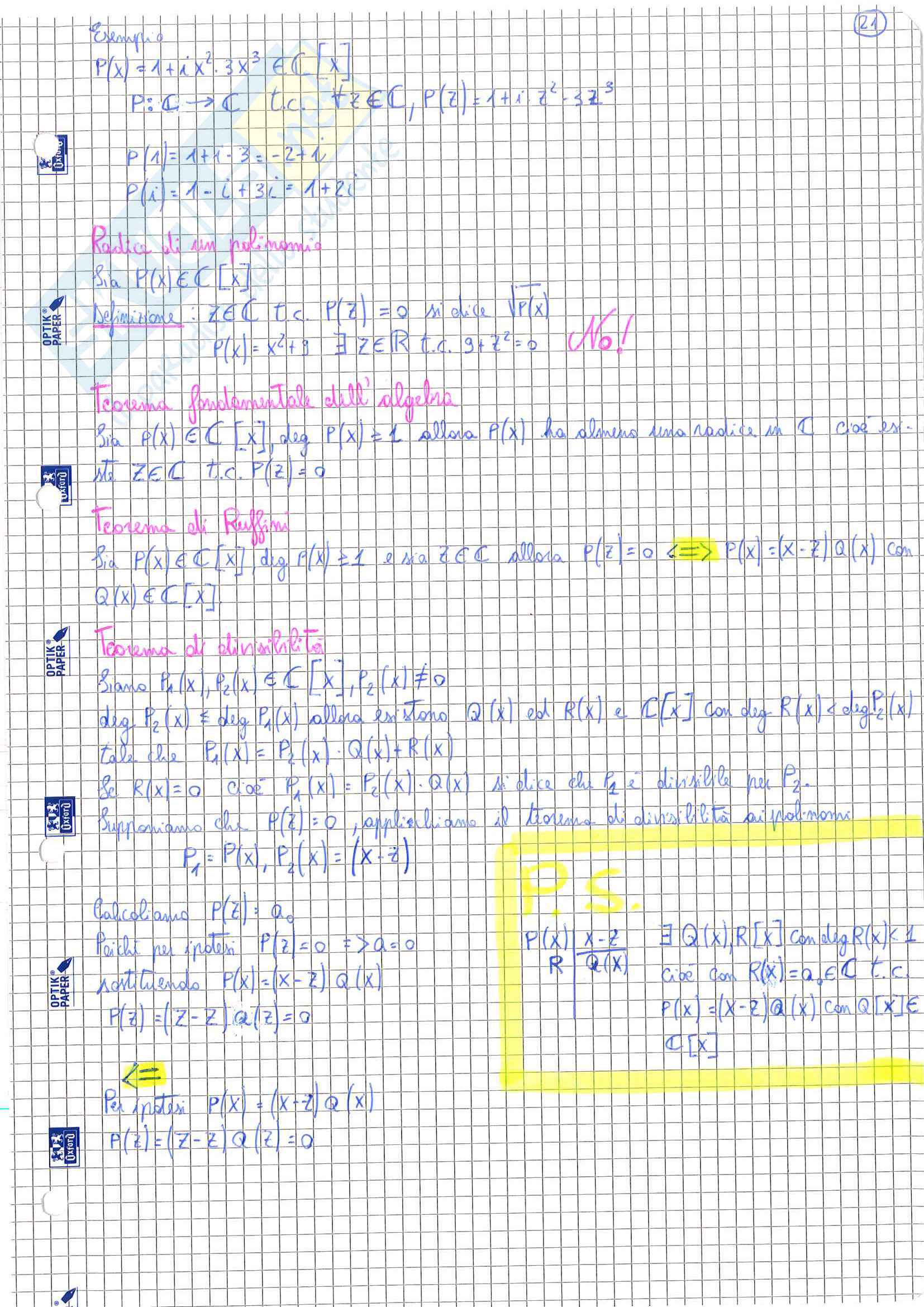 Geometria 1 Pag. 21