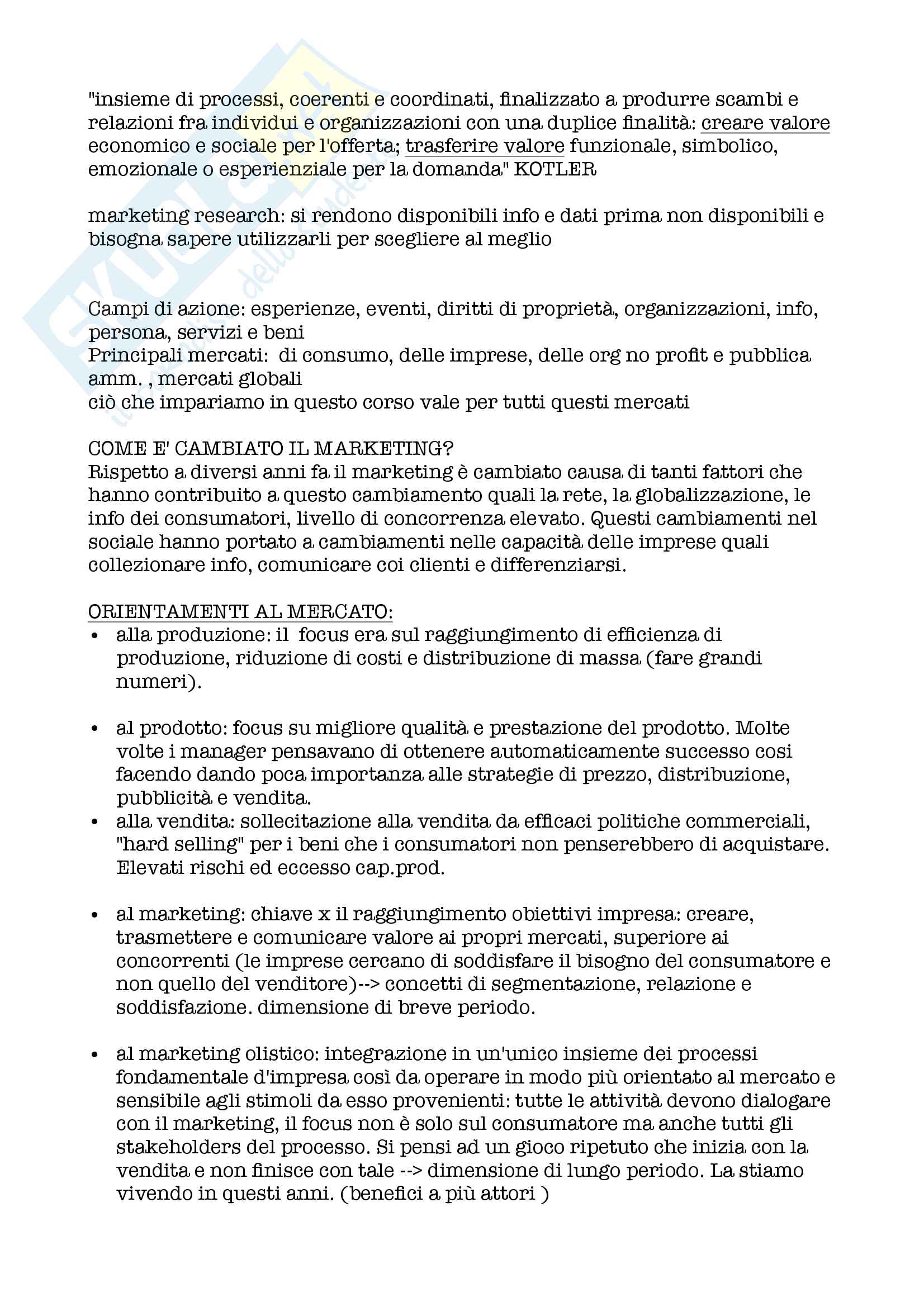 Appunti marketing, prof. A. Zammit Pag. 2