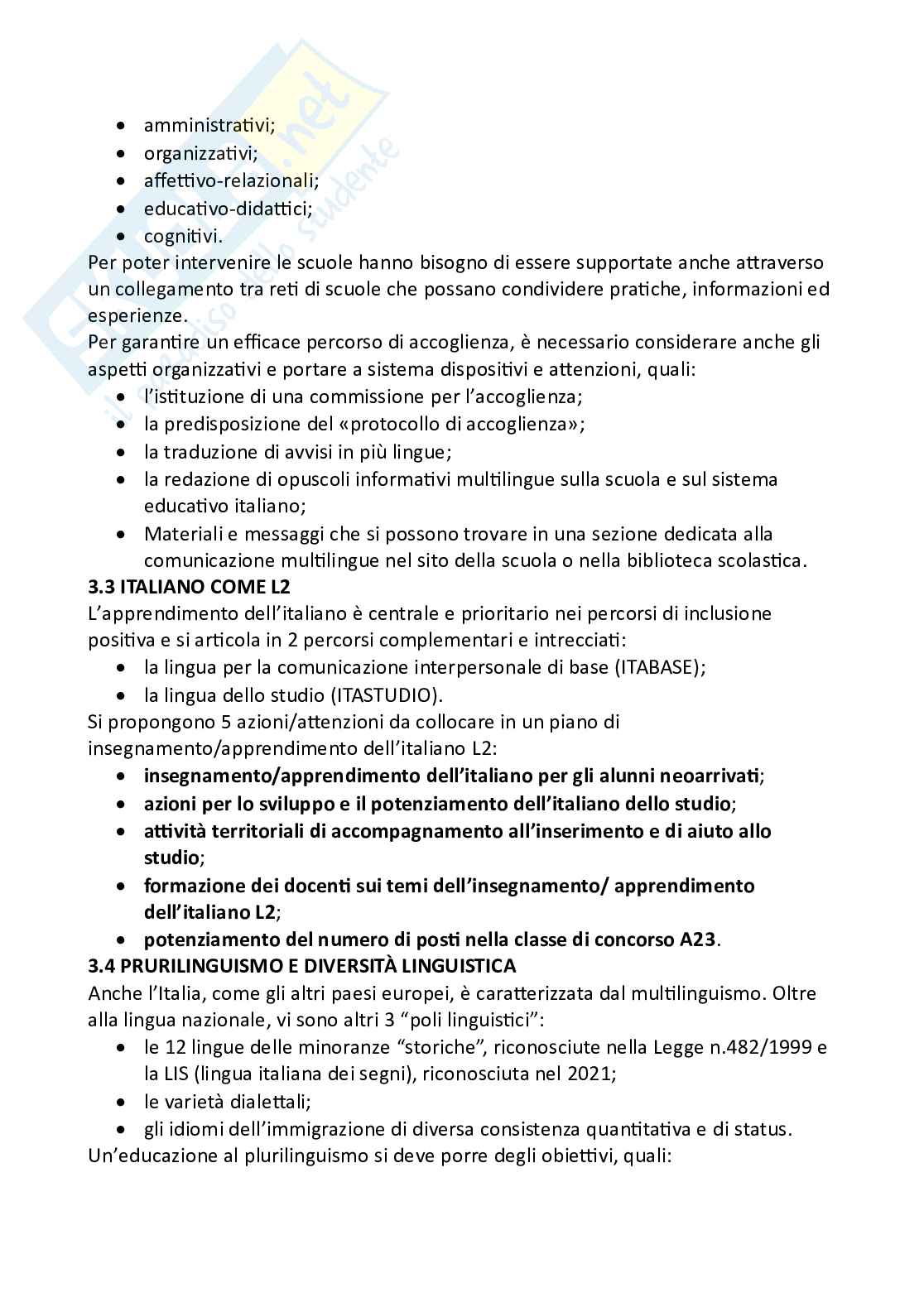 Riassunto esame Pedagogia interculturale, Prof. D'aprile Gabriella, libro consigliato Rientamenti interculturali. Idee e proposte per l’integrazione di alunni e alunne provenienti da contesti migratori, Ministero dell'Istruzione Pag. 6