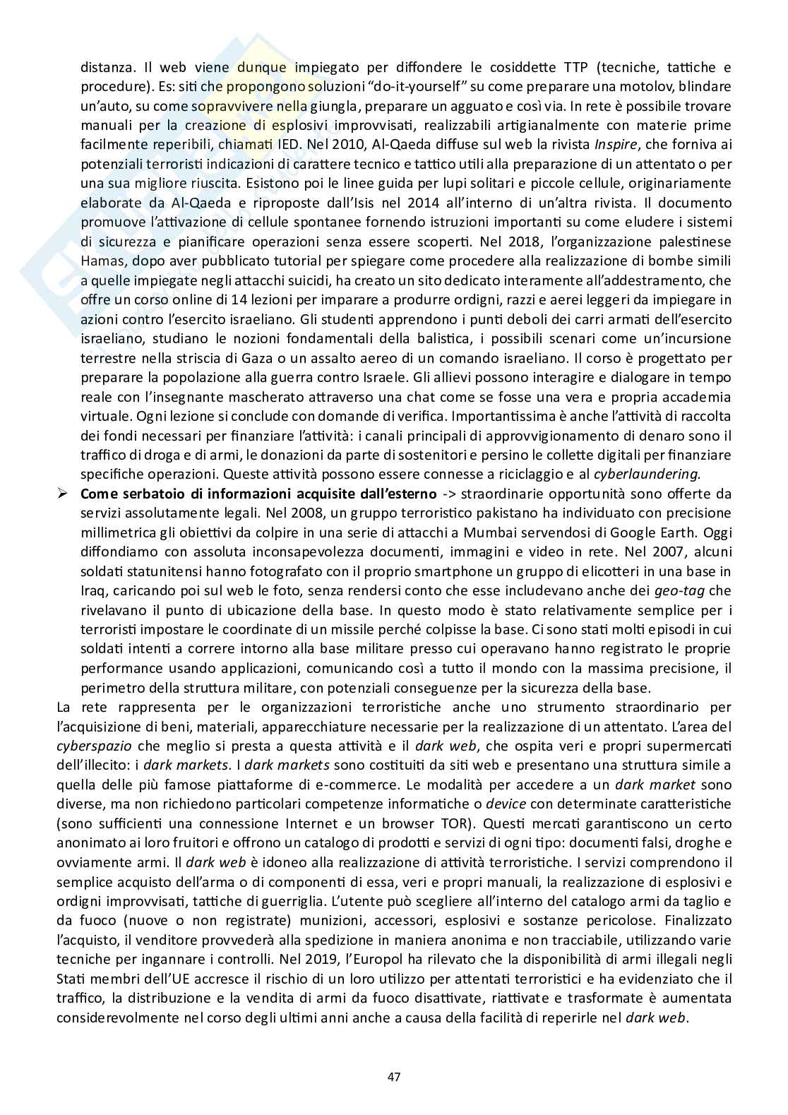 Riassunto esame Informatica giuridica, Prof. Grassi Stefano, libro consigliato Informatica criminale, Pietropaoli Pag. 46