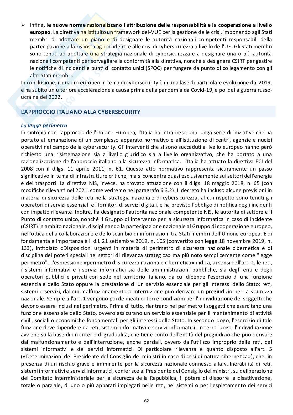 Riassunto esame Informatica giuridica, Prof. Grassi Stefano, libro consigliato Informatica criminale, Pietropaoli Pag. 61