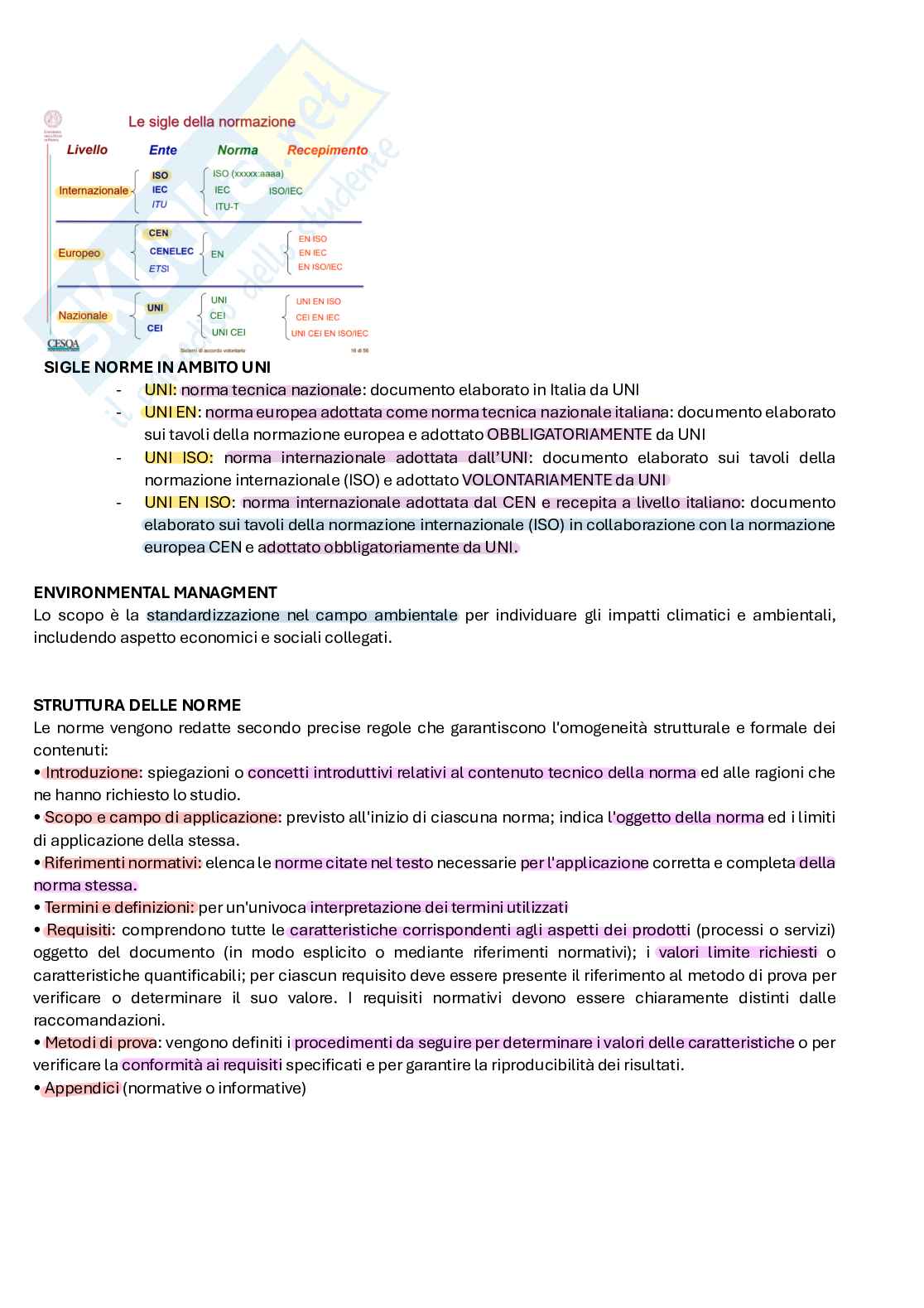 Appunti Sistemi di gestione della qualità ambientale  Pag. 31