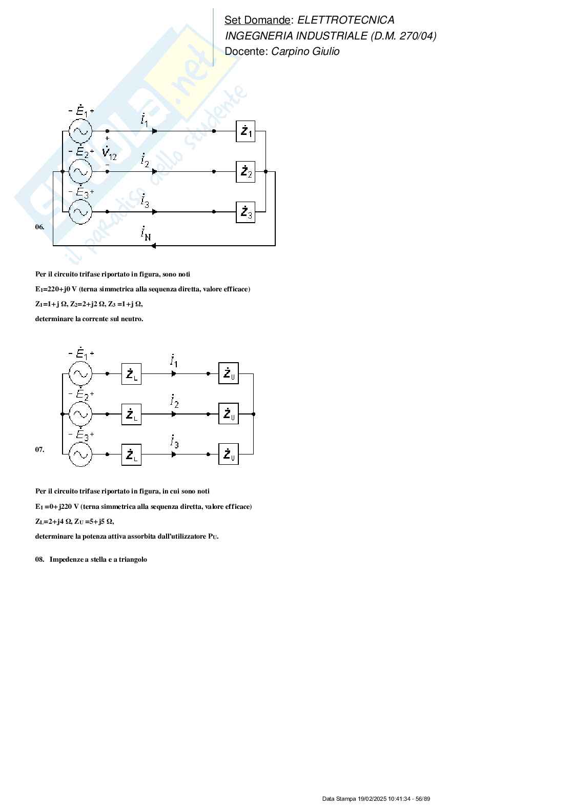 Paniere nuovo (2025) di Elettrotecnica  Pag. 56