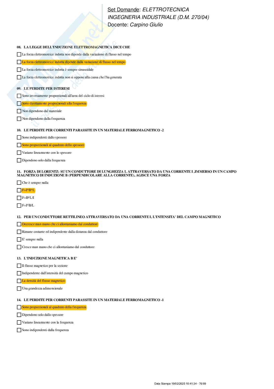 Paniere nuovo (2025) di Elettrotecnica  Pag. 76