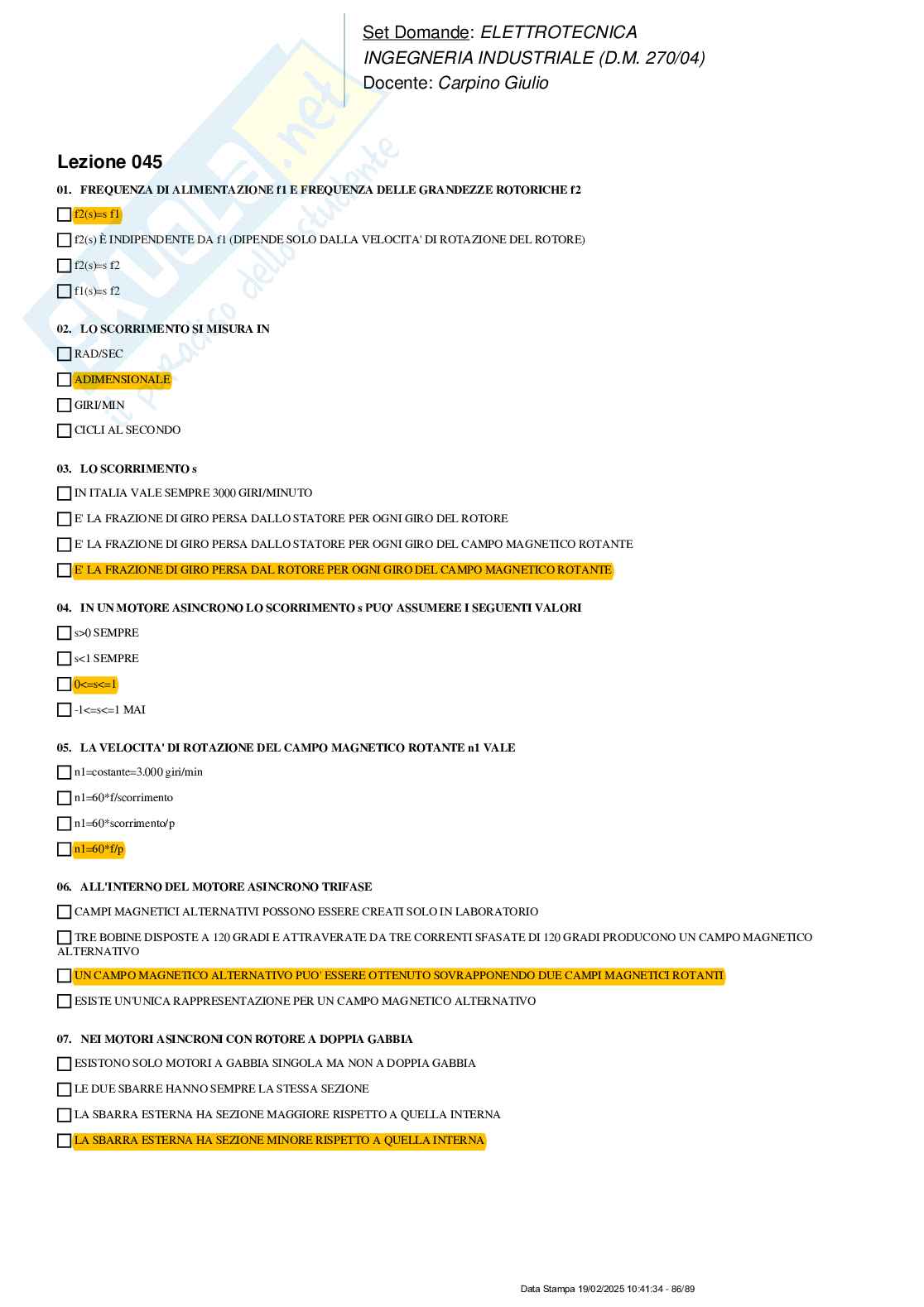 Paniere nuovo (2025) di Elettrotecnica  Pag. 86