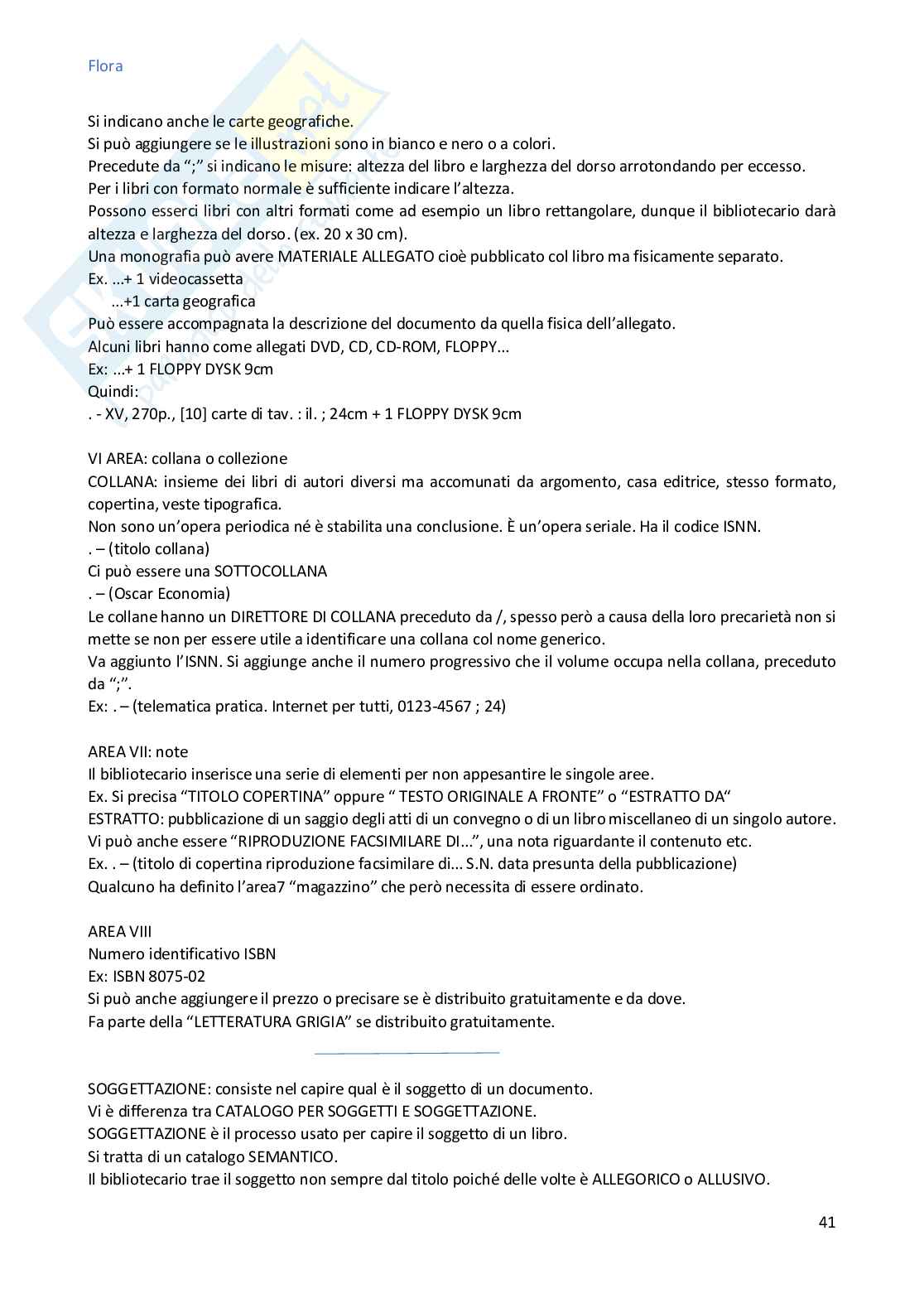 Appunti lezioni Biblioteconomia  Pag. 41