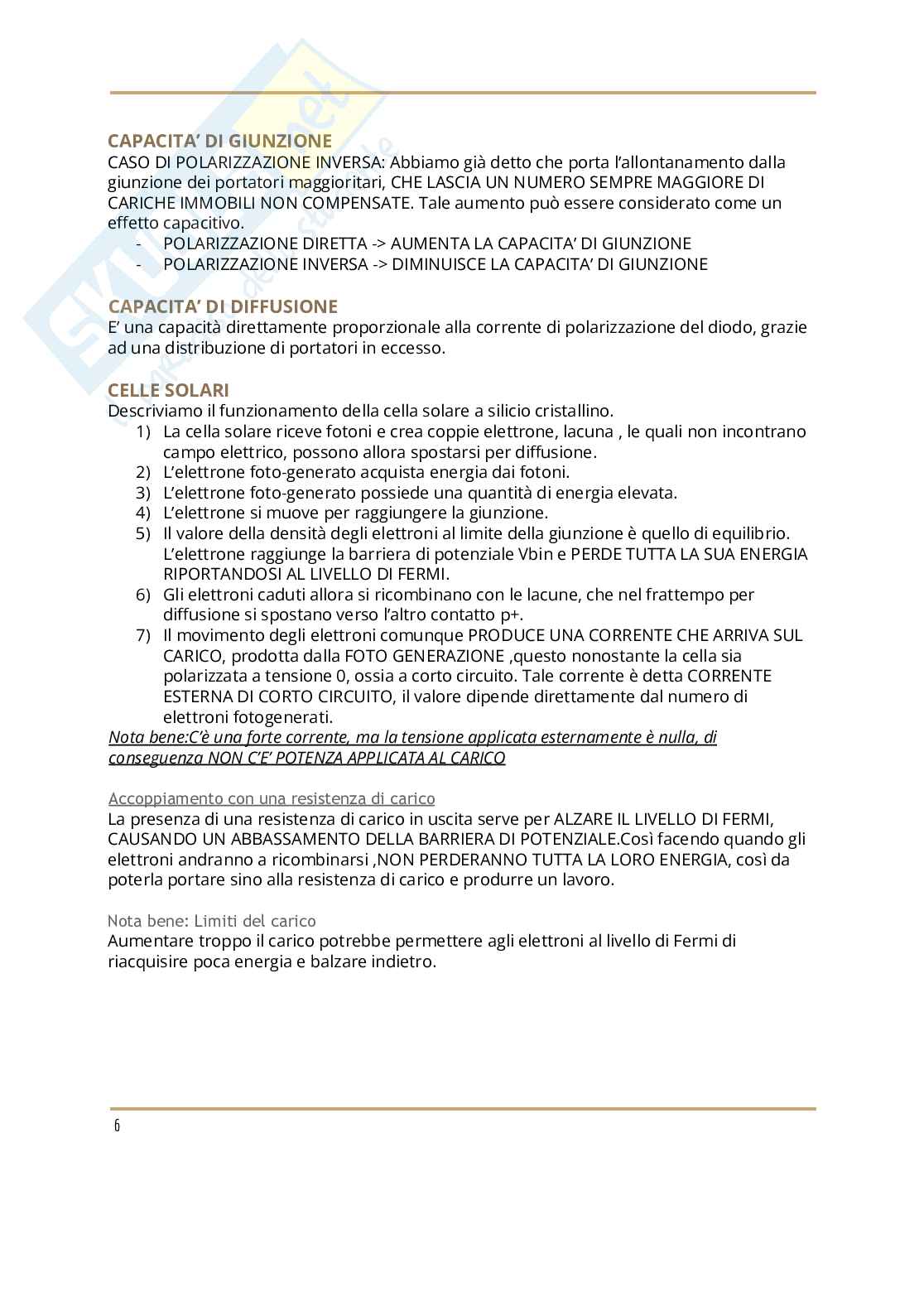 Riassunto esame Elettronica, Prof. Palma Fabrizio, libro consigliato Circuito per la microelettronica, Sedra, Smith Pag. 6