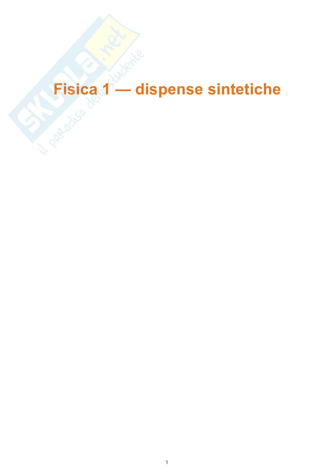 Appunti completi di Fisica 1 Pag. 1