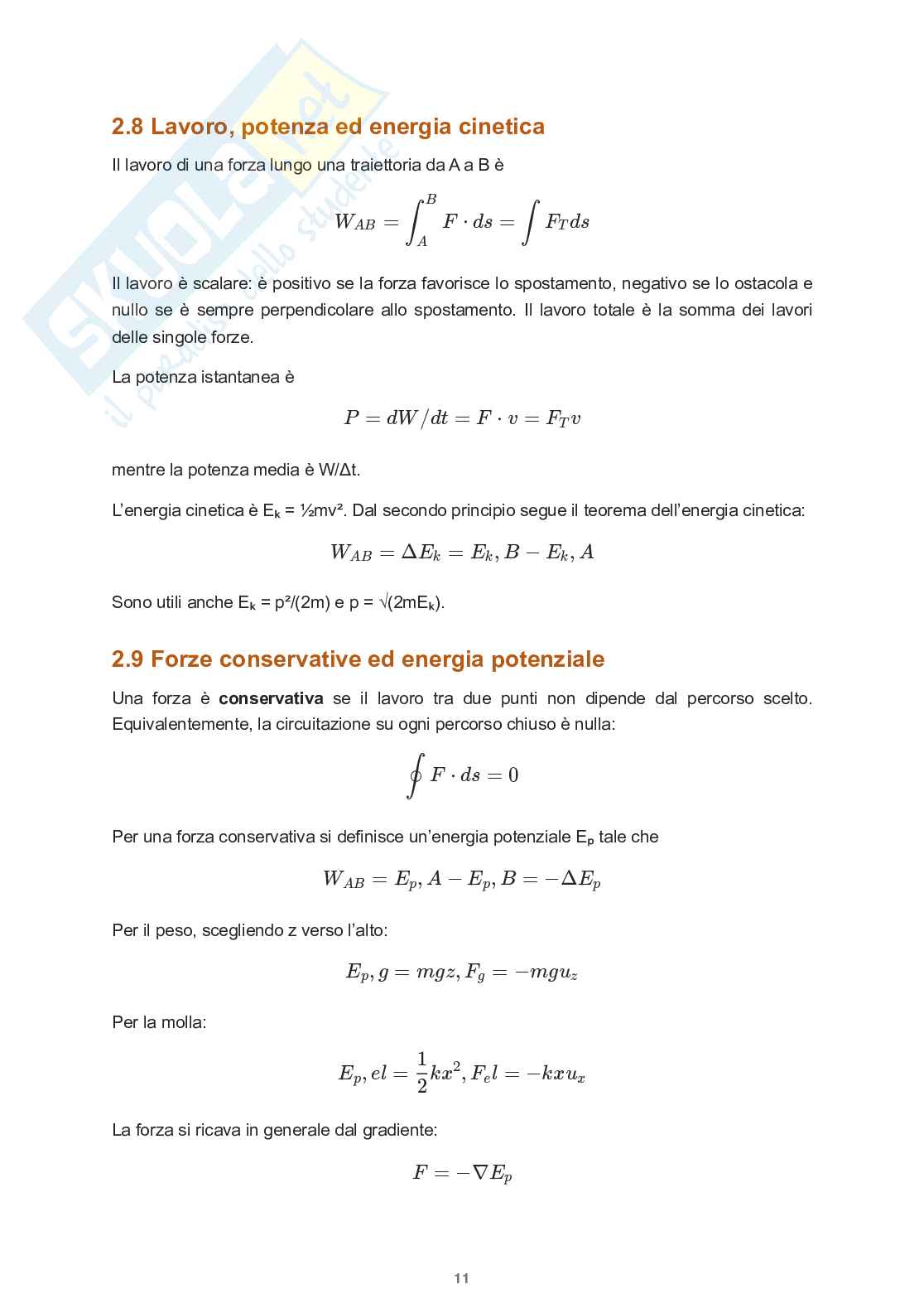 Appunti completi di Fisica 1 Pag. 11