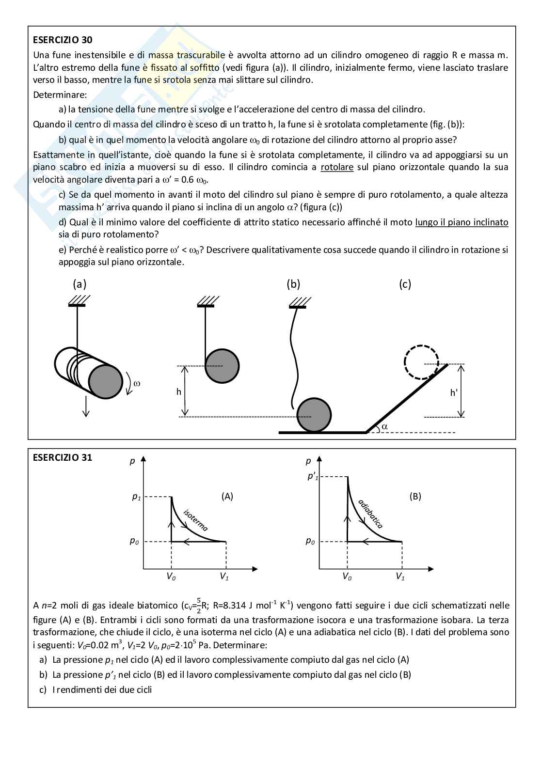 Problemi con annesse soluzioni Fisica 1  Pag. 11