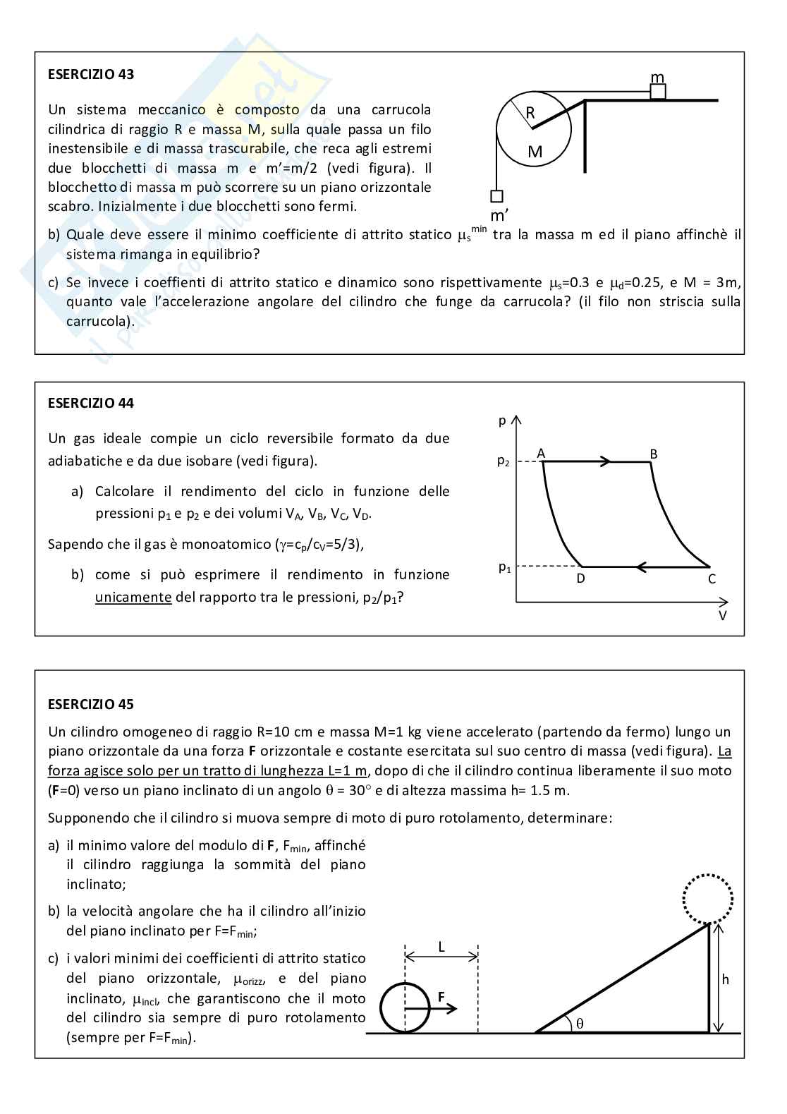 Problemi con annesse soluzioni Fisica 1  Pag. 16