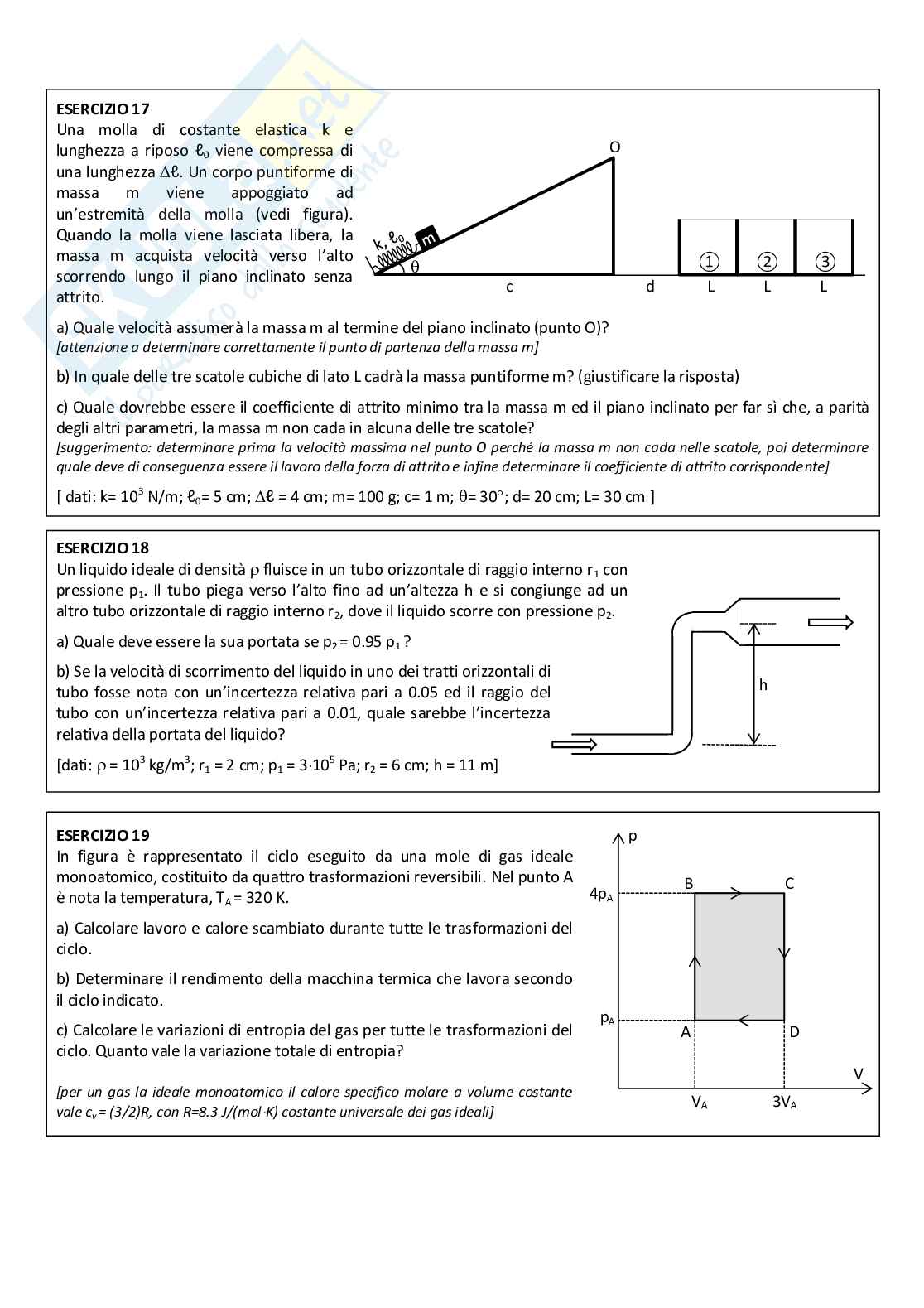 Problemi con annesse soluzioni Fisica 1  Pag. 6