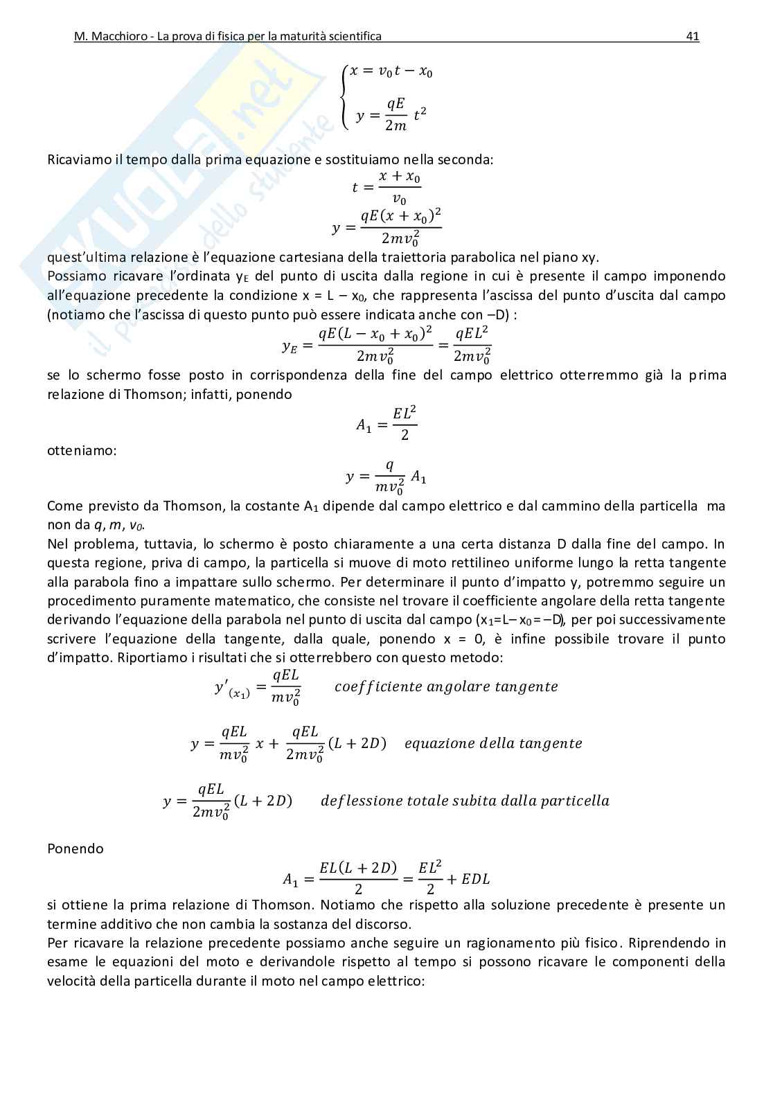 La prova scritta di fisica alla maturità Pag. 41