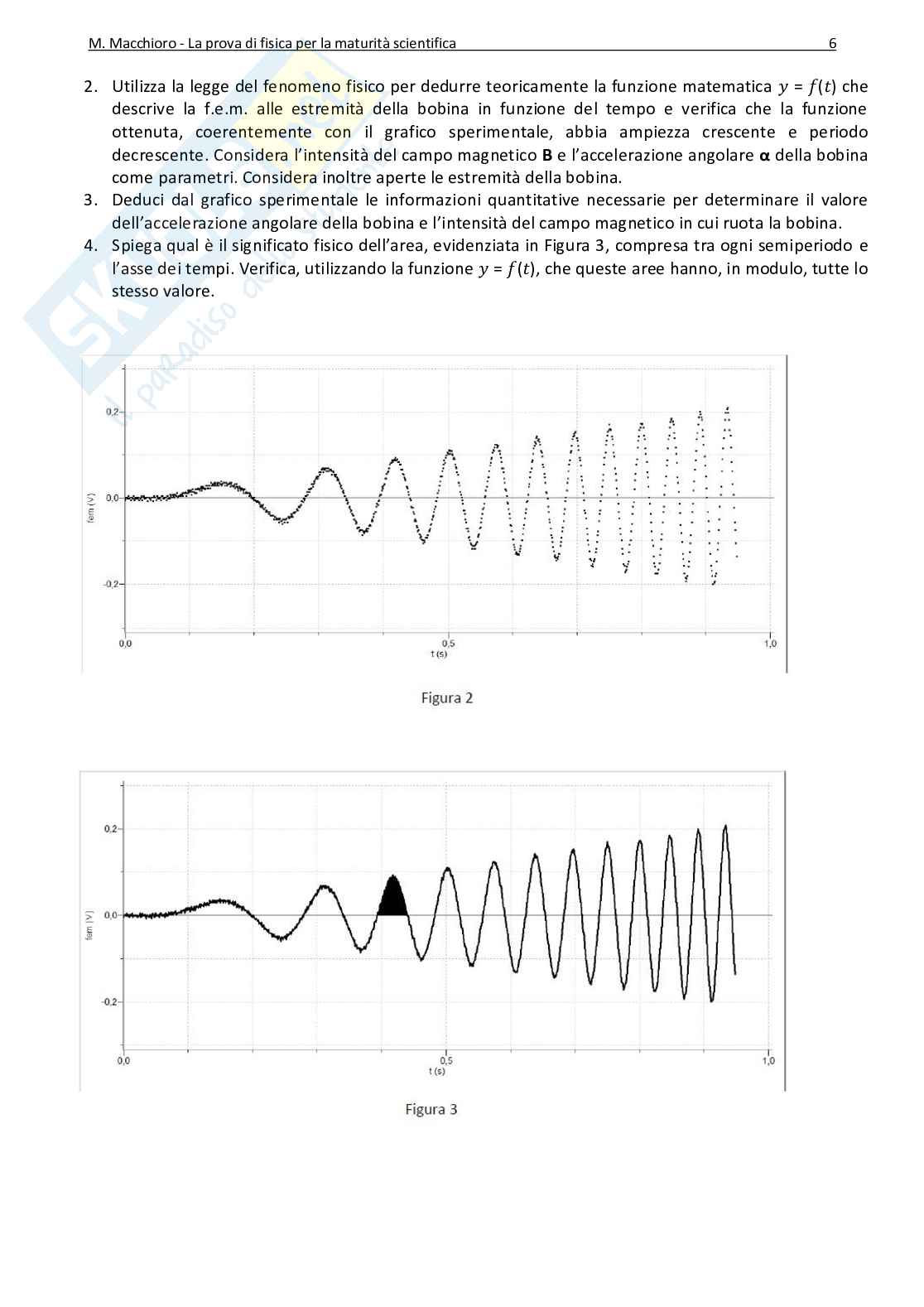 La prova scritta di fisica alla maturità Pag. 6