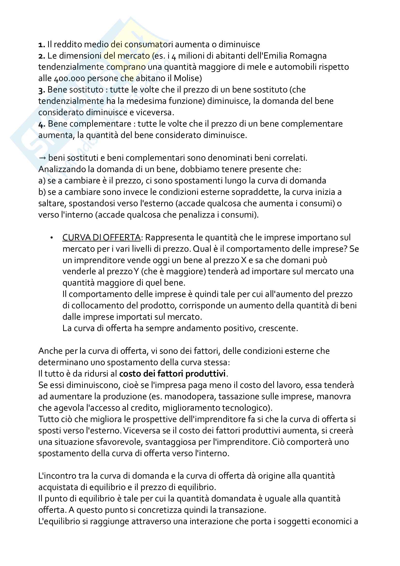 Economia politica (lezioni professoressa + libro) Pag. 6