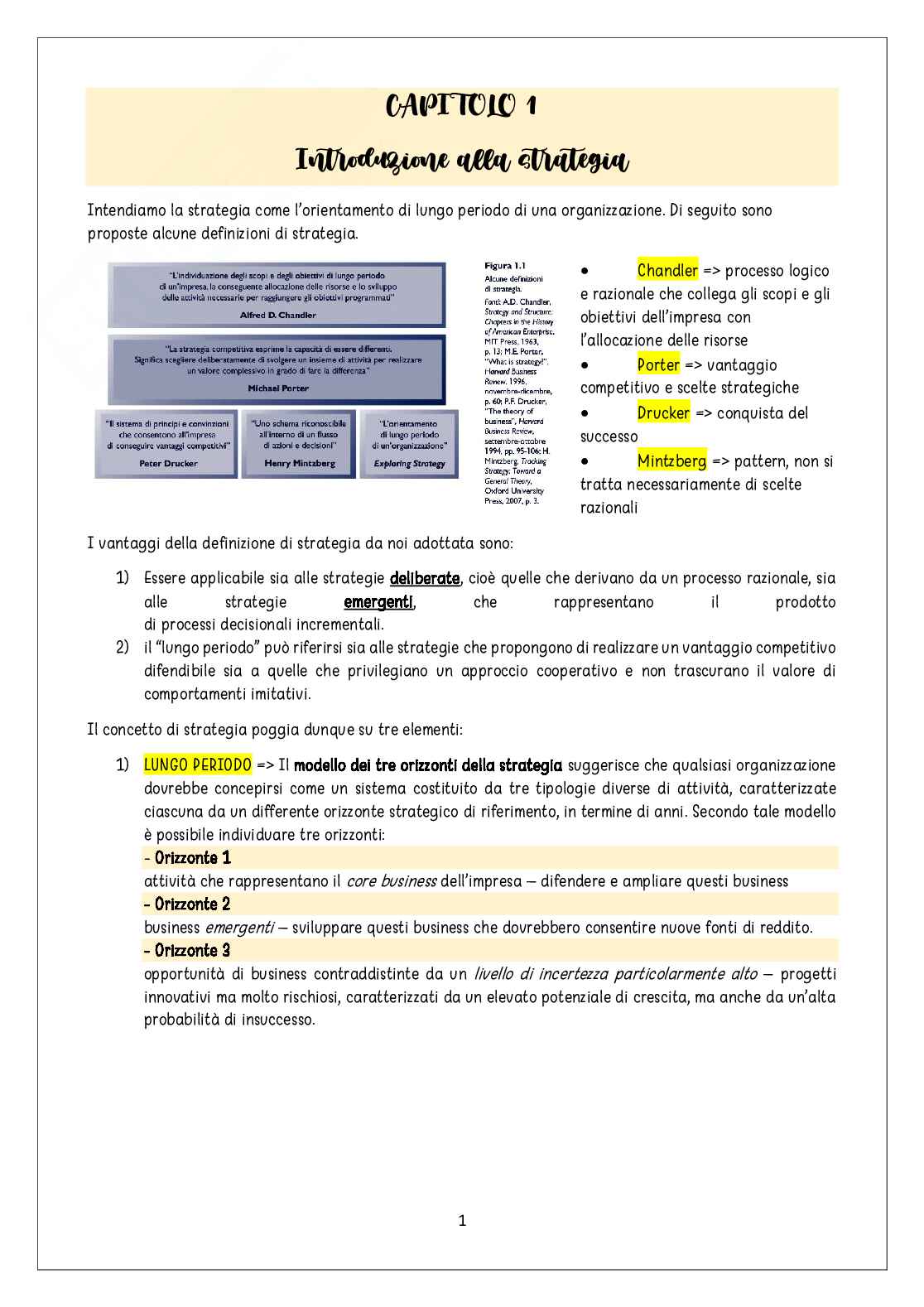 Economia manageriale e industriale II Pag. 1