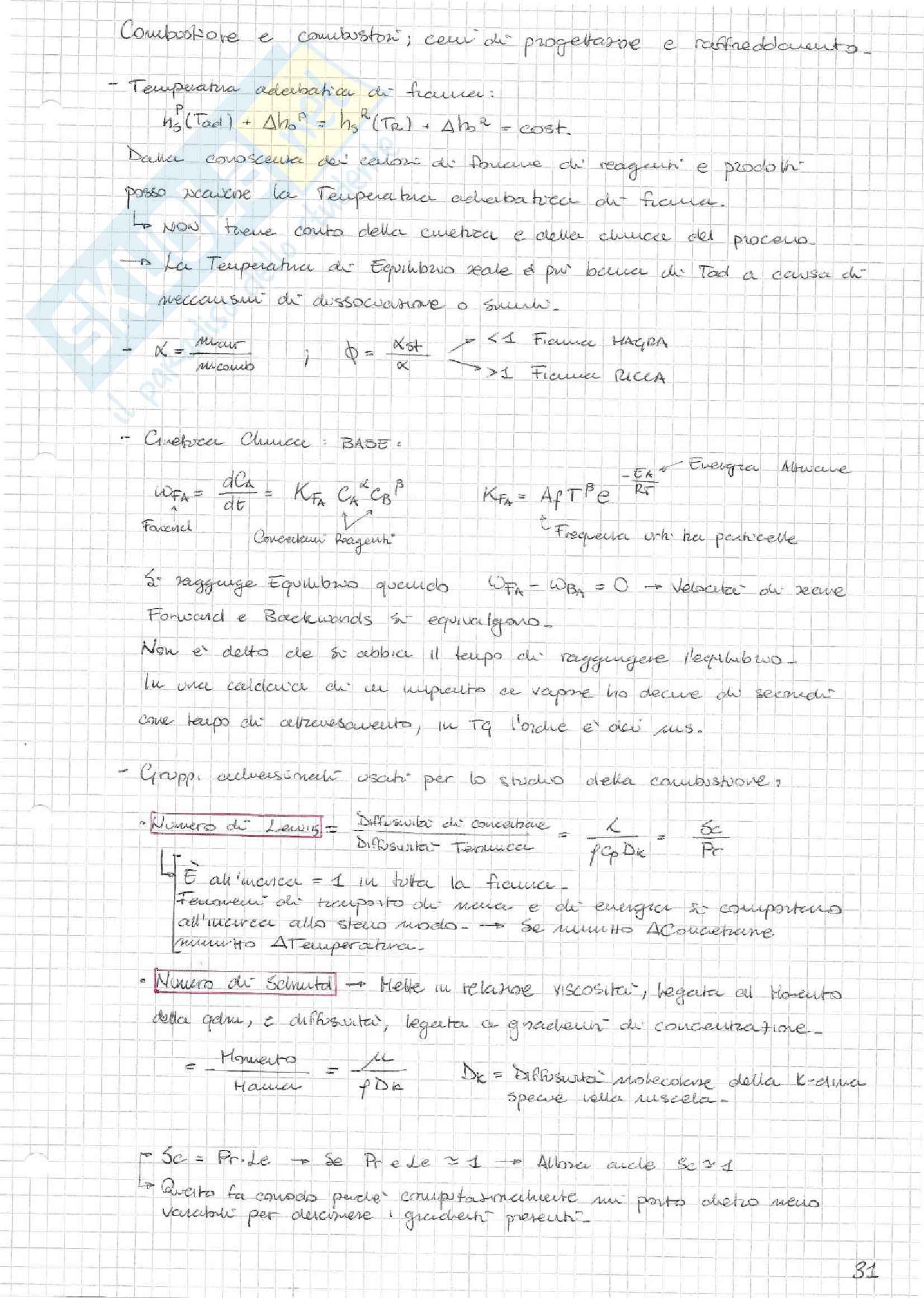 Appunti di Scambio Termico e Combustione nelle Macchine Pag. 31