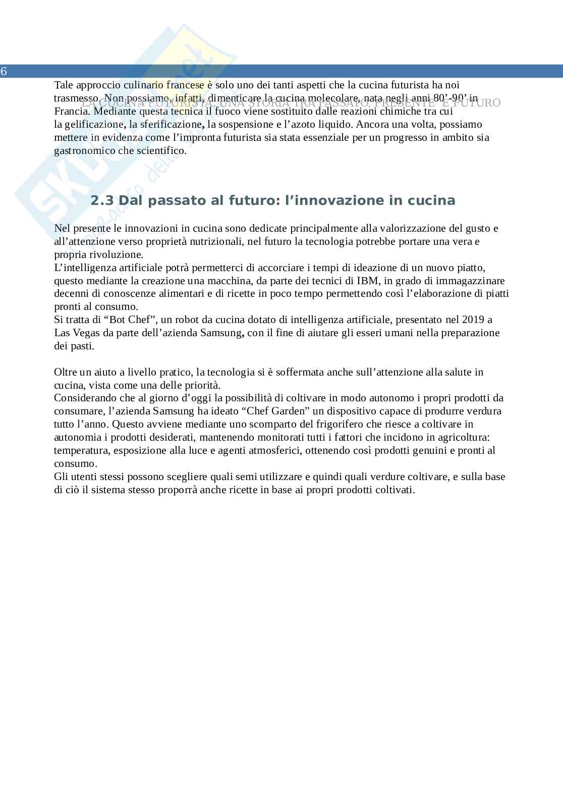 Elaborato esame Storia della gastronomia Pag. 6