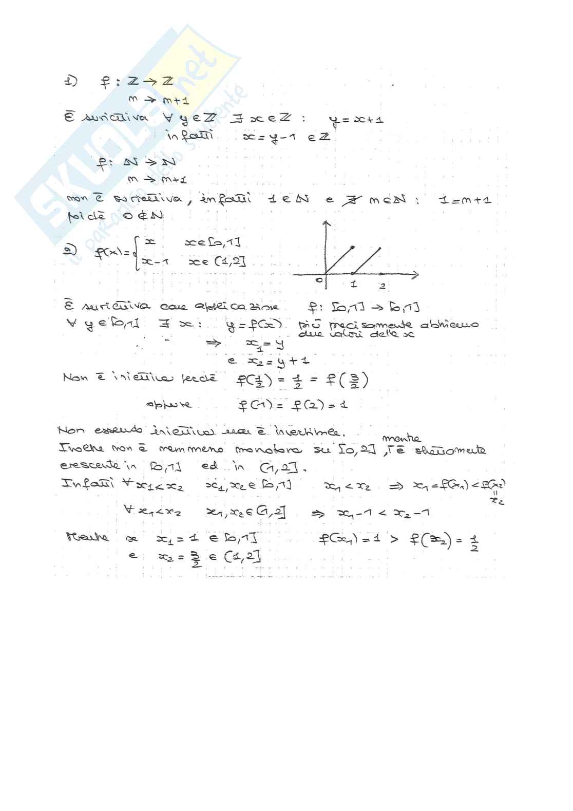Esercitazione Matematica generale Pag. 2