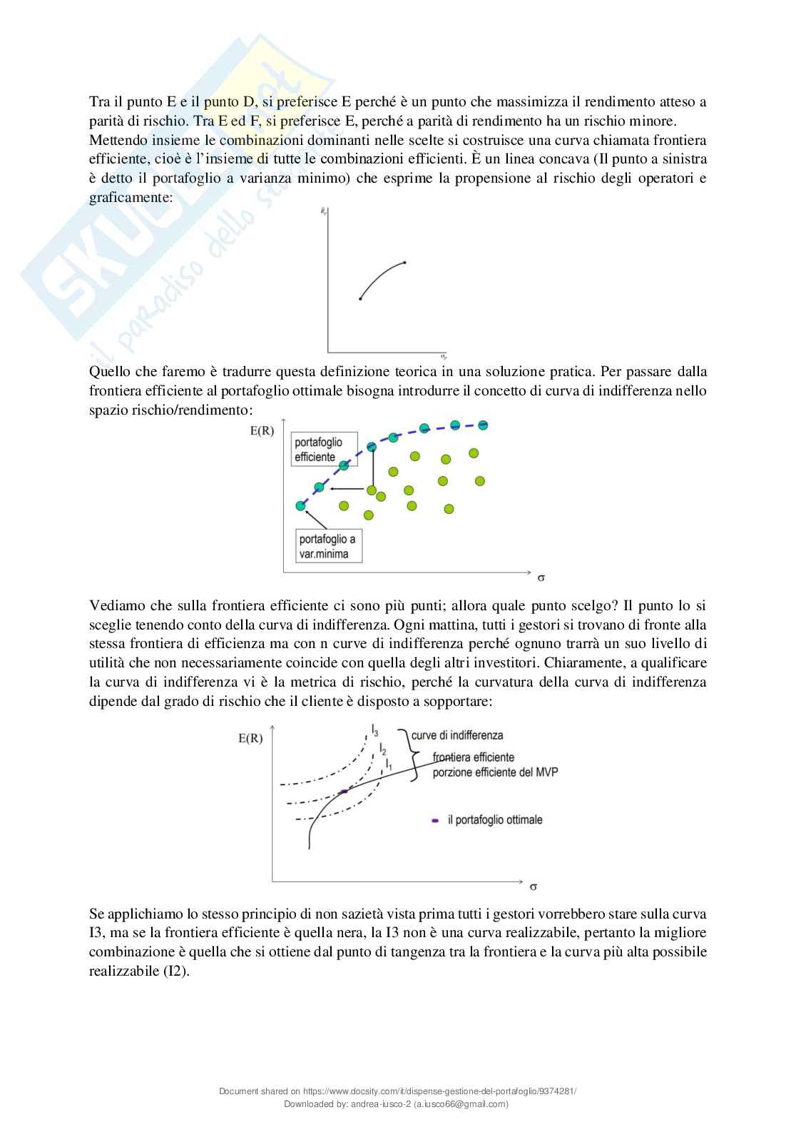 Gestione del portafoglio Pag. 6